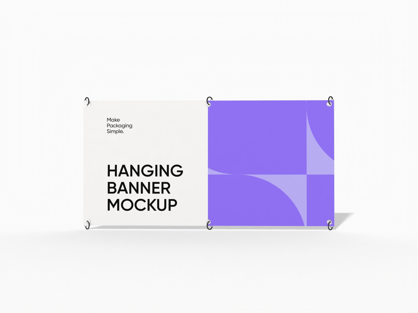 Hanging banner — Glossy plastic