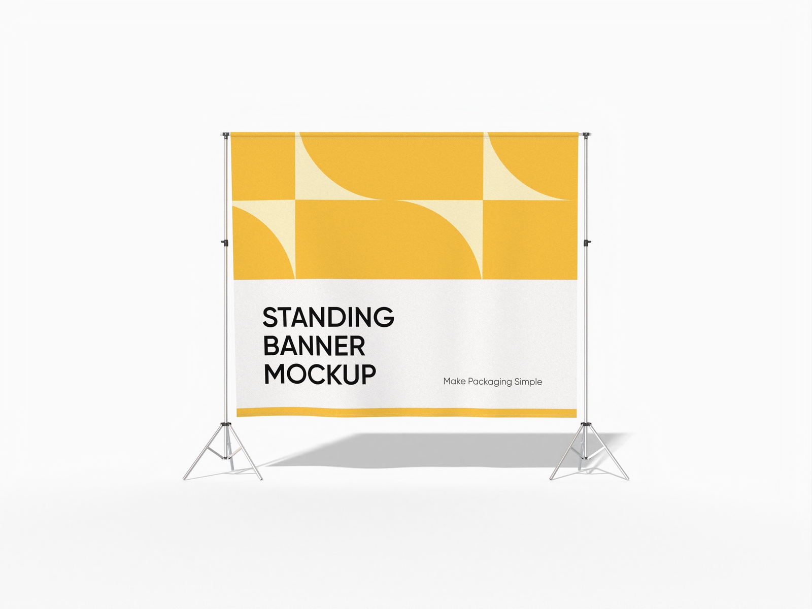 Banner stand — Glossy plastic
