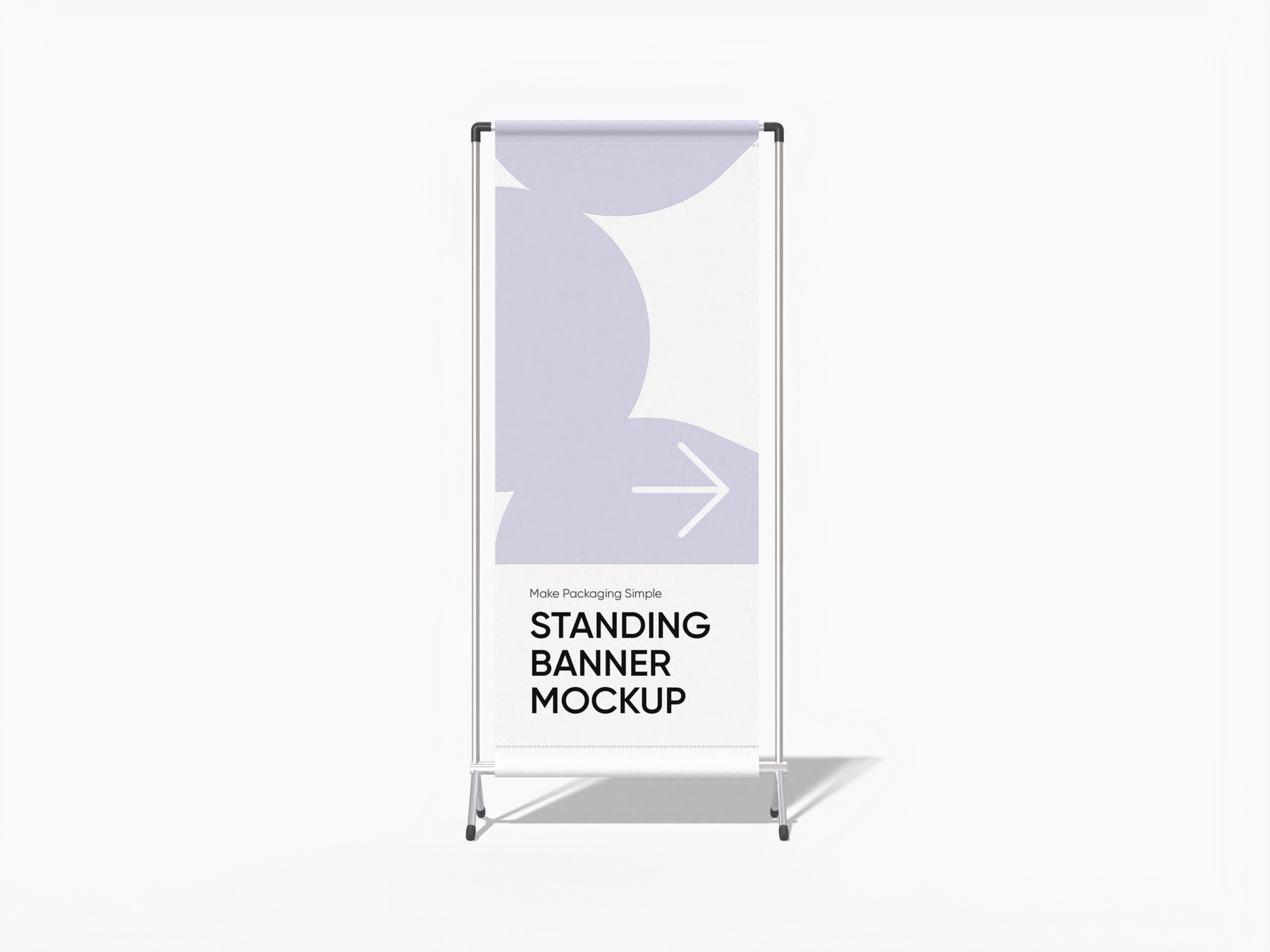Banner stand — Glossy plastic