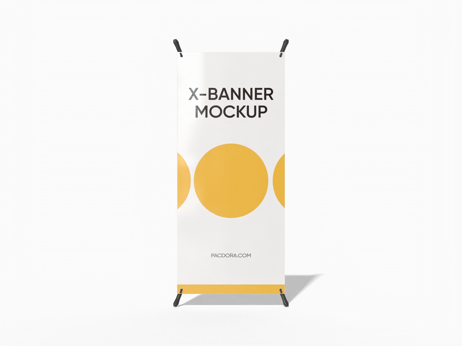 X banner stand — Glossy plastic