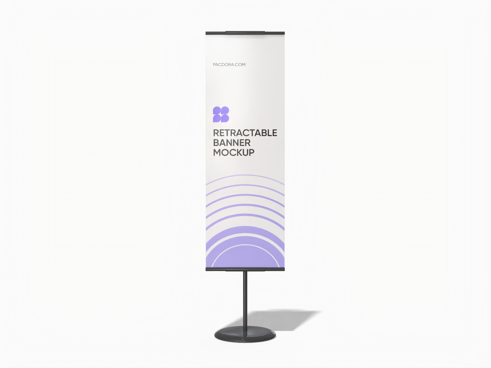 Retractable banner — Glossy plastic