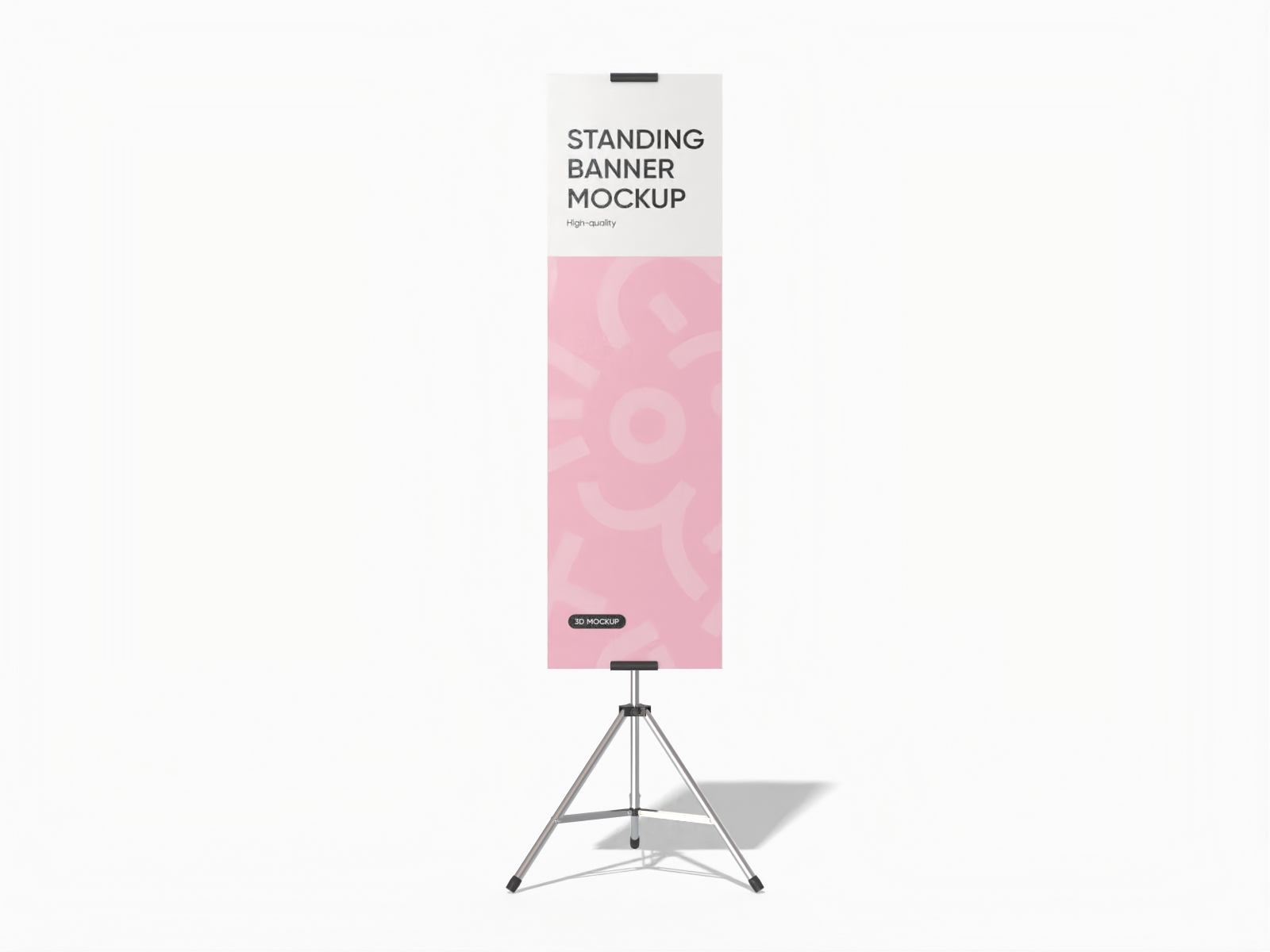 Banner stand — Glossy plastic