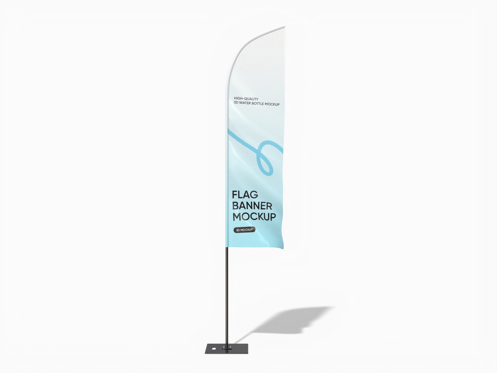 Flag banner ad — Glossy plastic