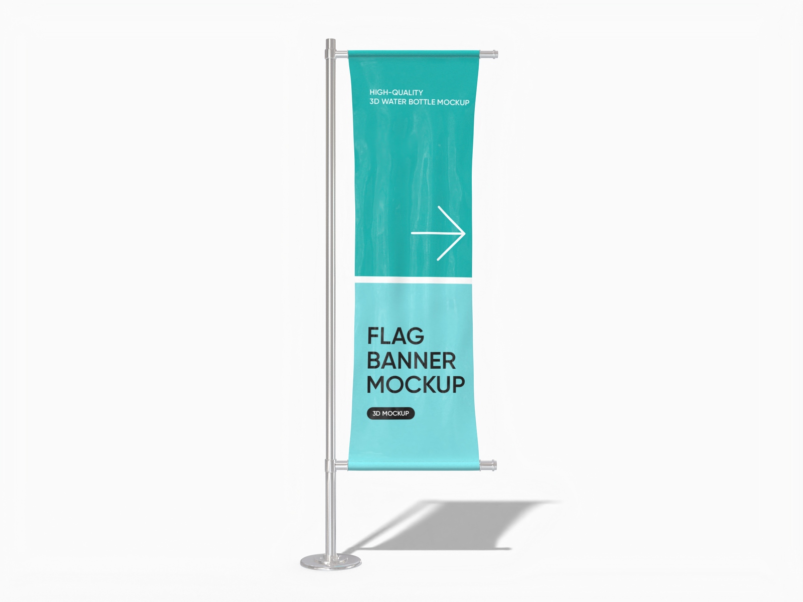 Flag banner ad — Glossy plastic