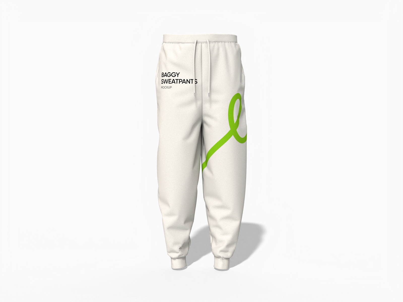 Baggy sweatpants — Cotton base fabric