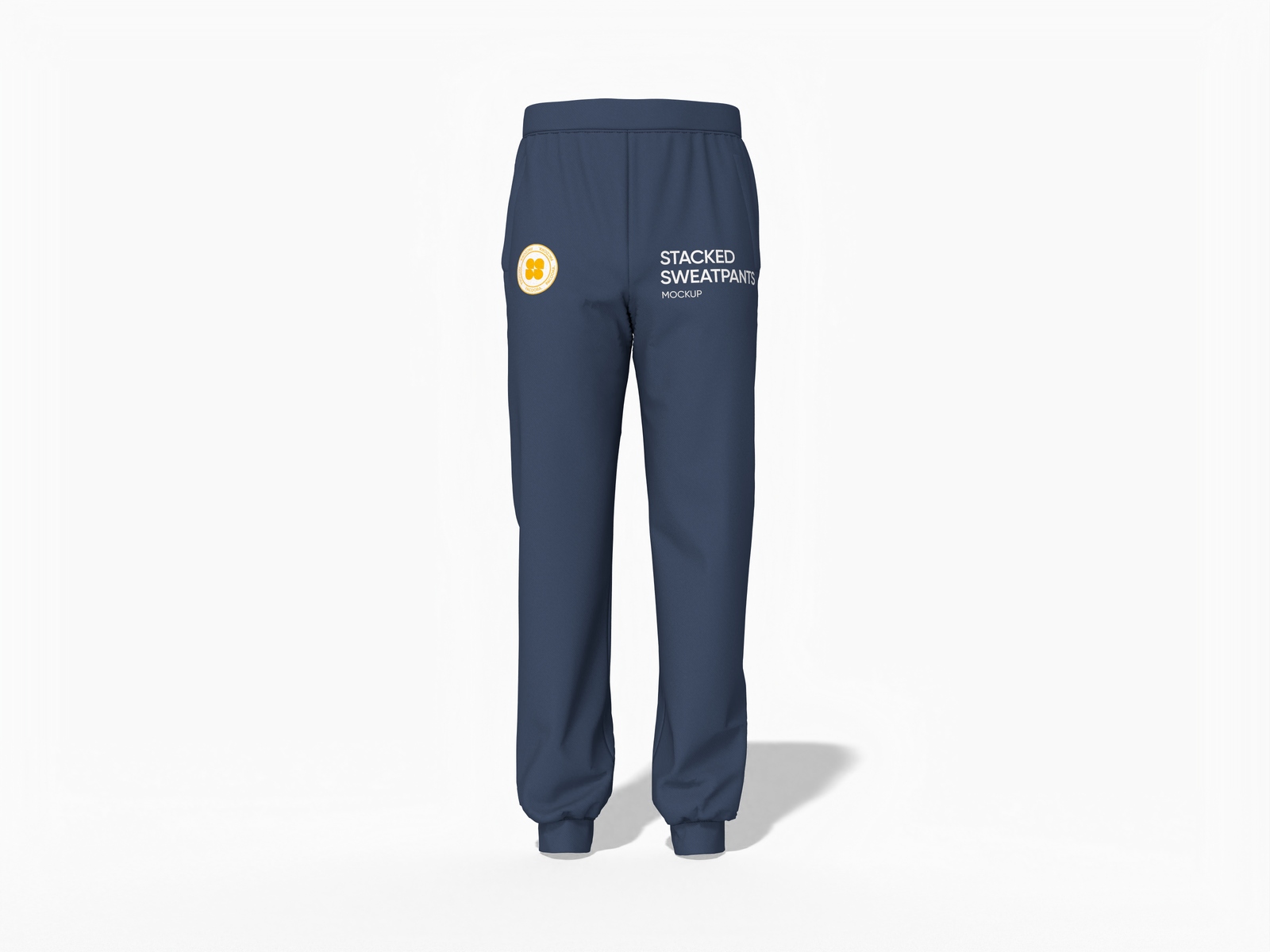 Stacked sweatpants — Cotton base fabric