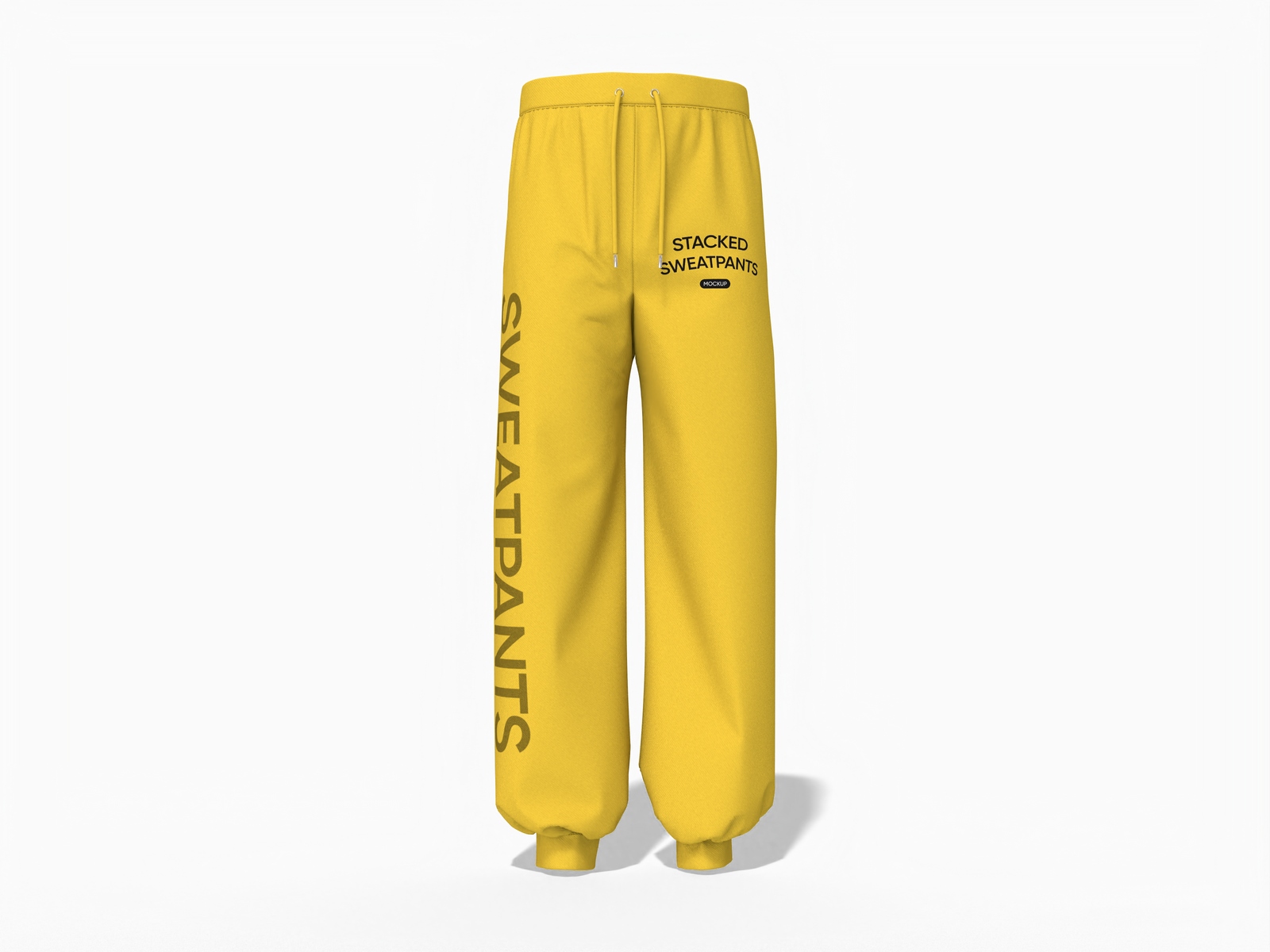 Stacked sweatpants — Cotton base fabric
