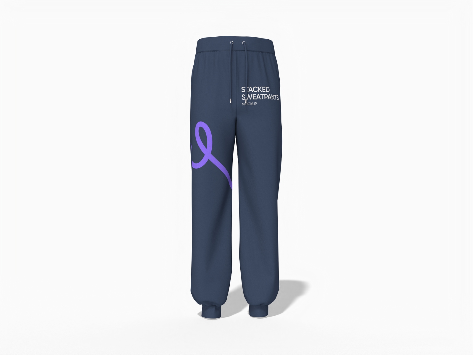 Stacked sweatpants — Cotton base fabric