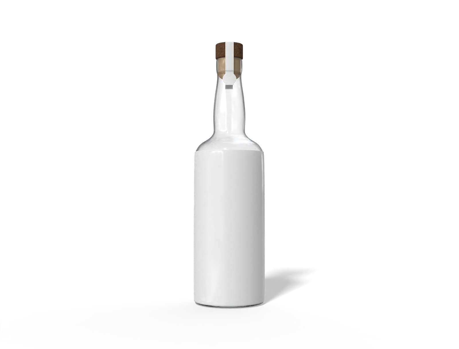 Wine bottle — Glossy glass