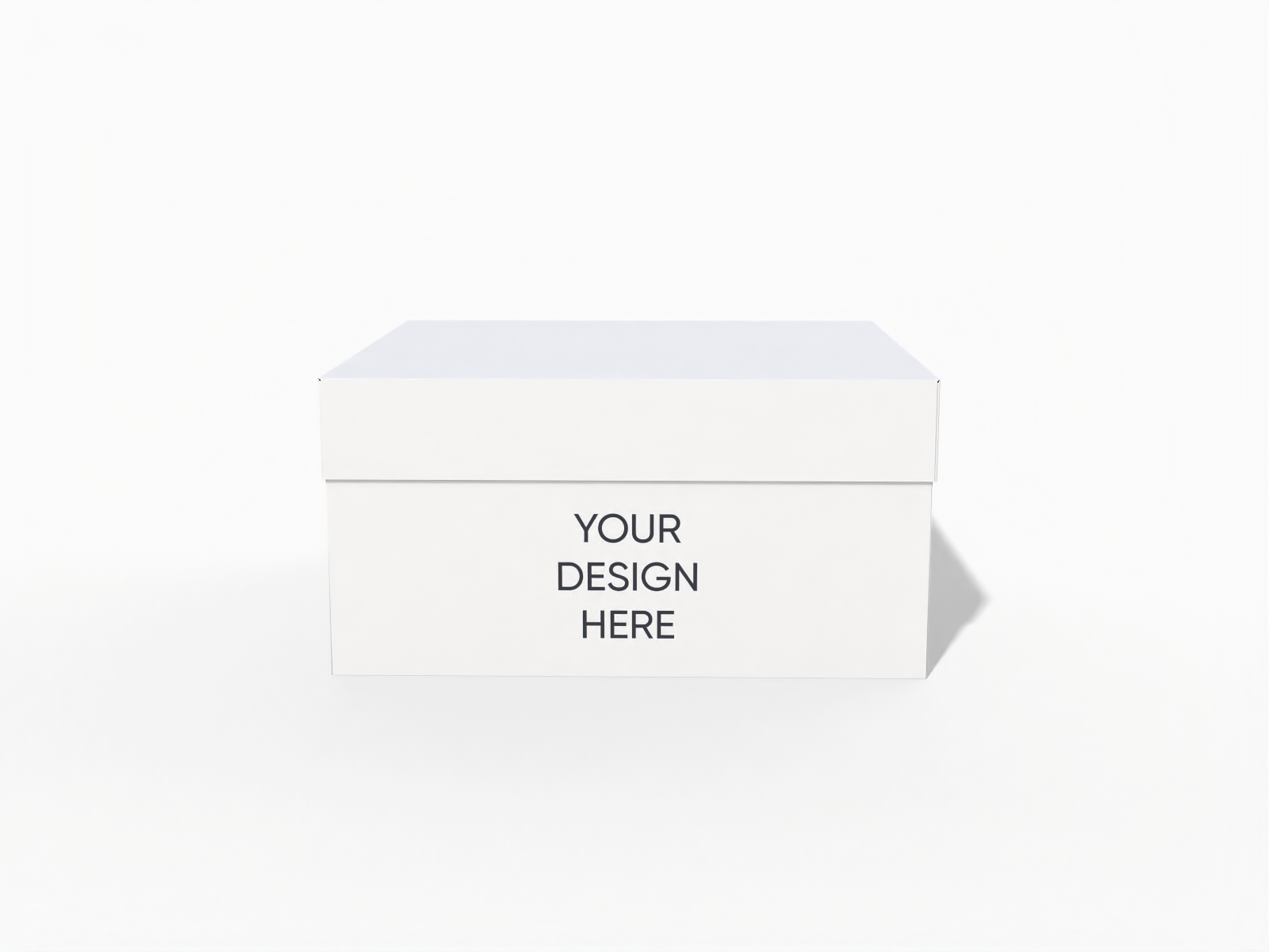Rectangle box with lid — White paperboard