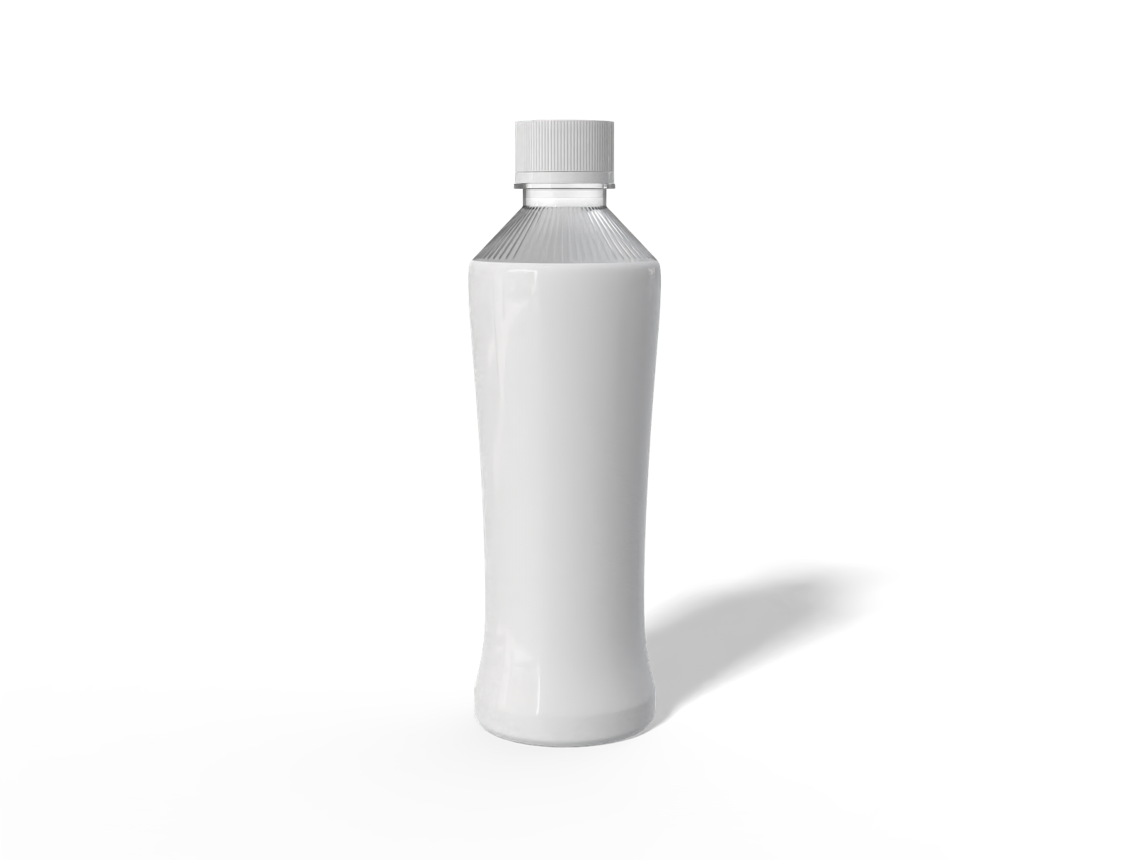 Plastic water bottles — Clear glossy plastic