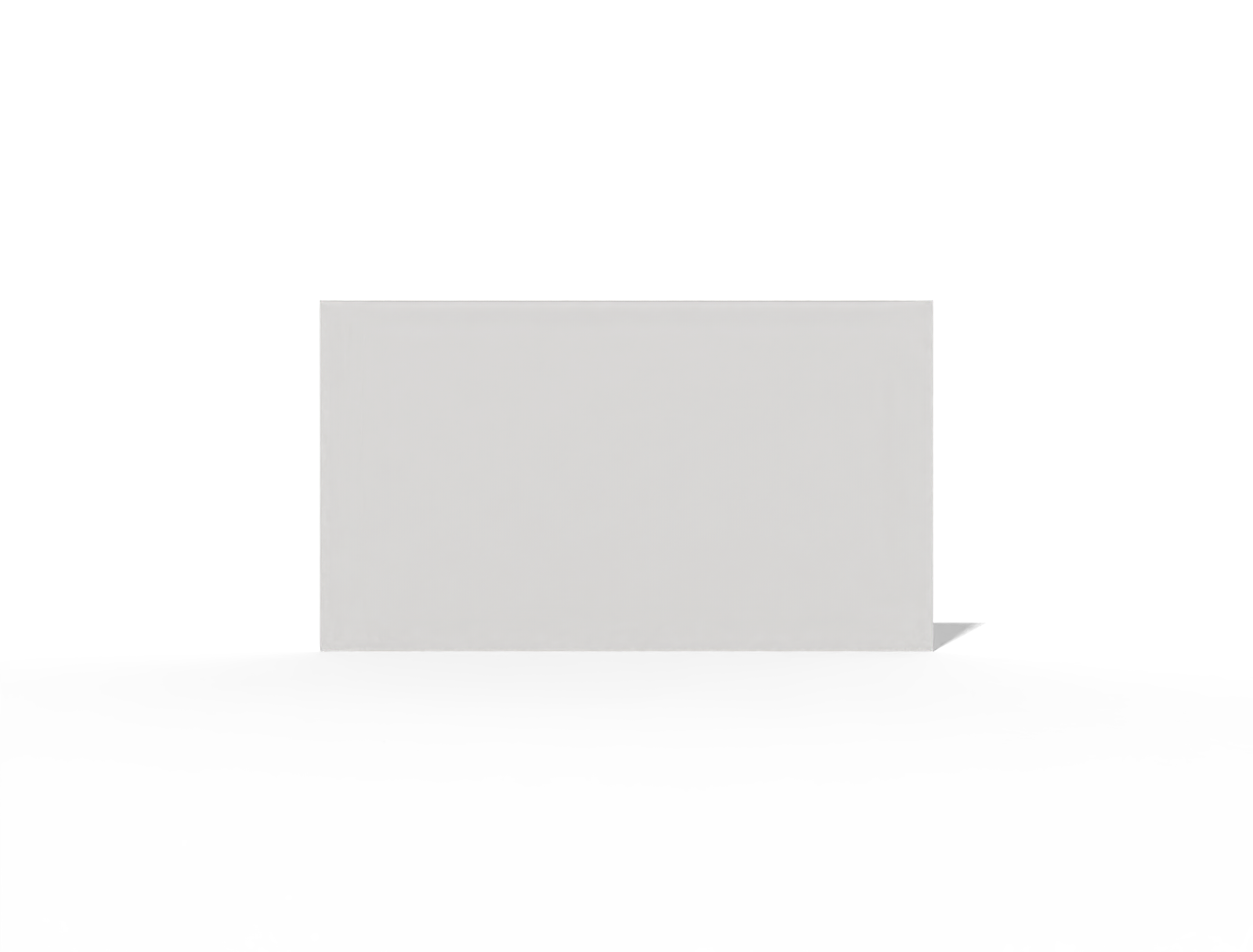 3.5 x 2" standard business card — White paperboard
