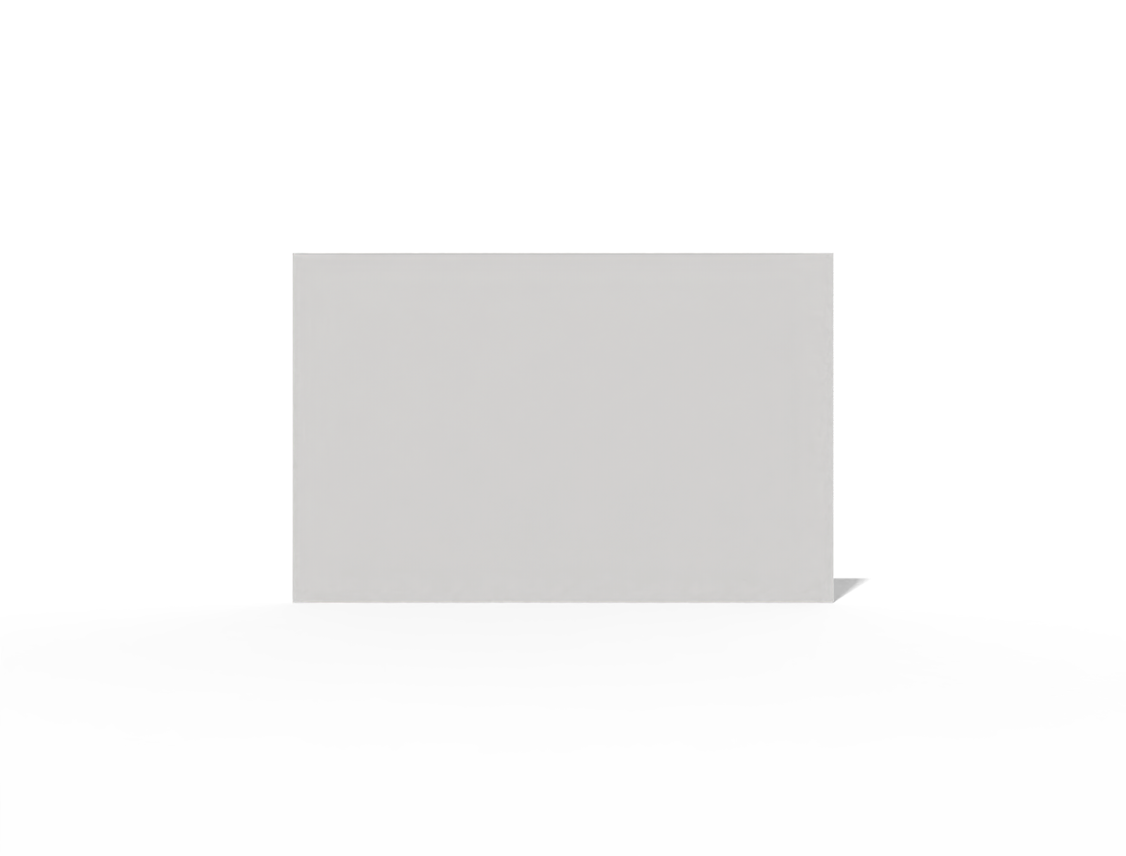 Standard business card for EU — White paperboard