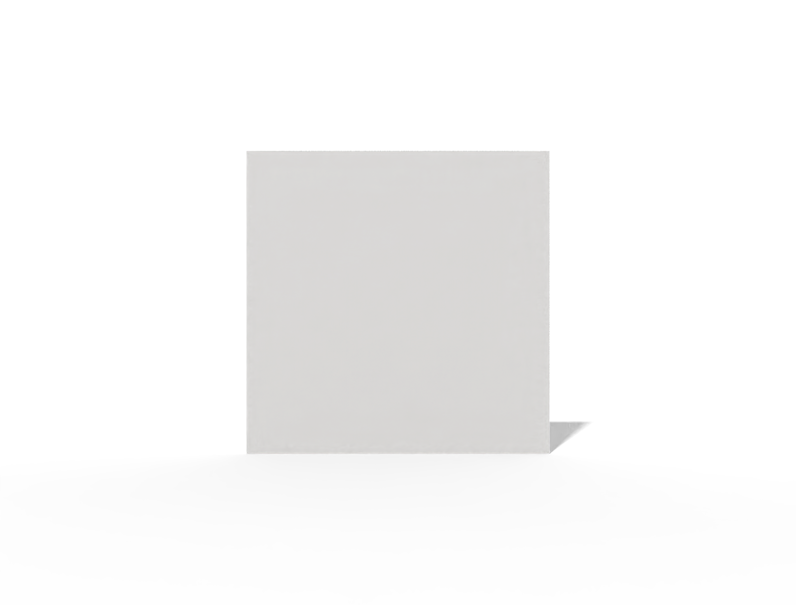 Square business card — White paperboard