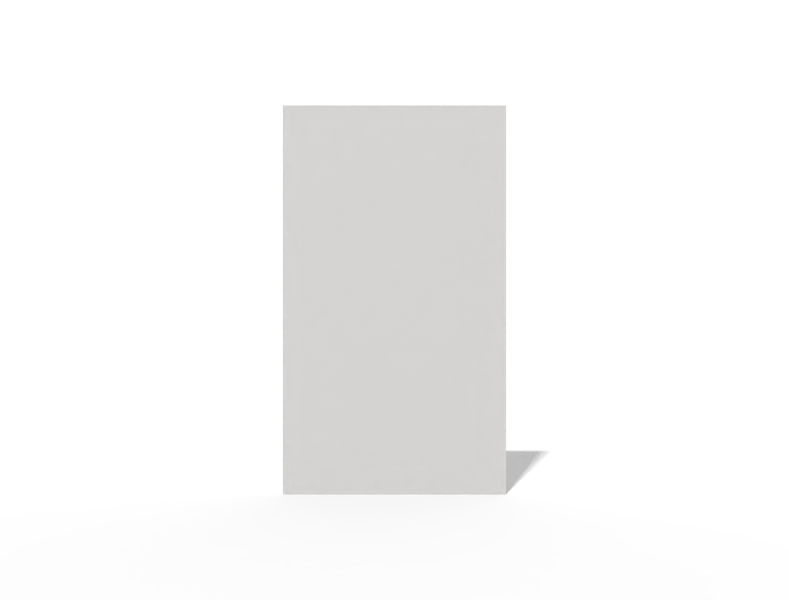 Vertical business card — White paperboard