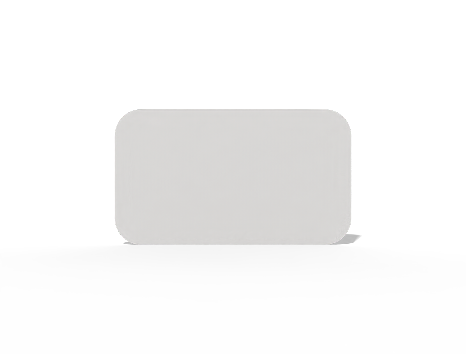 Rounded standard business card — White paperboard