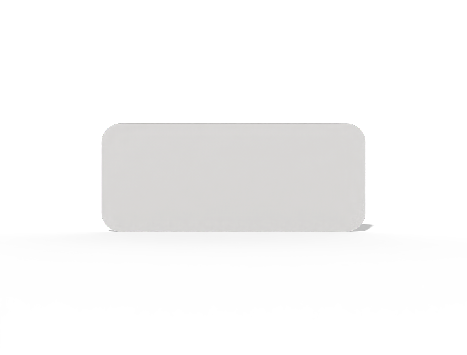 Rounded mini business card — White paperboard