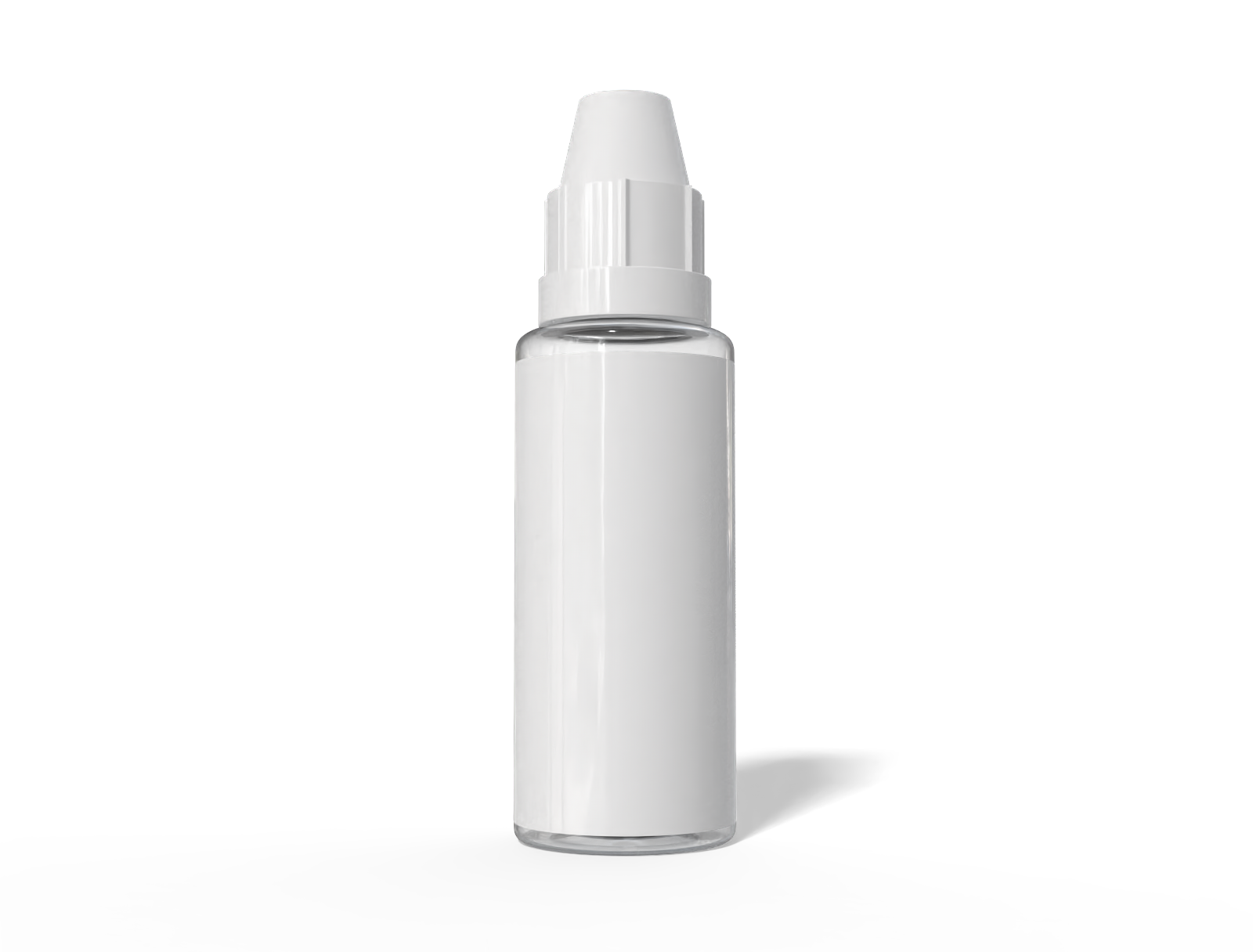 10 ml dropper bottle — Clear glossy plastic