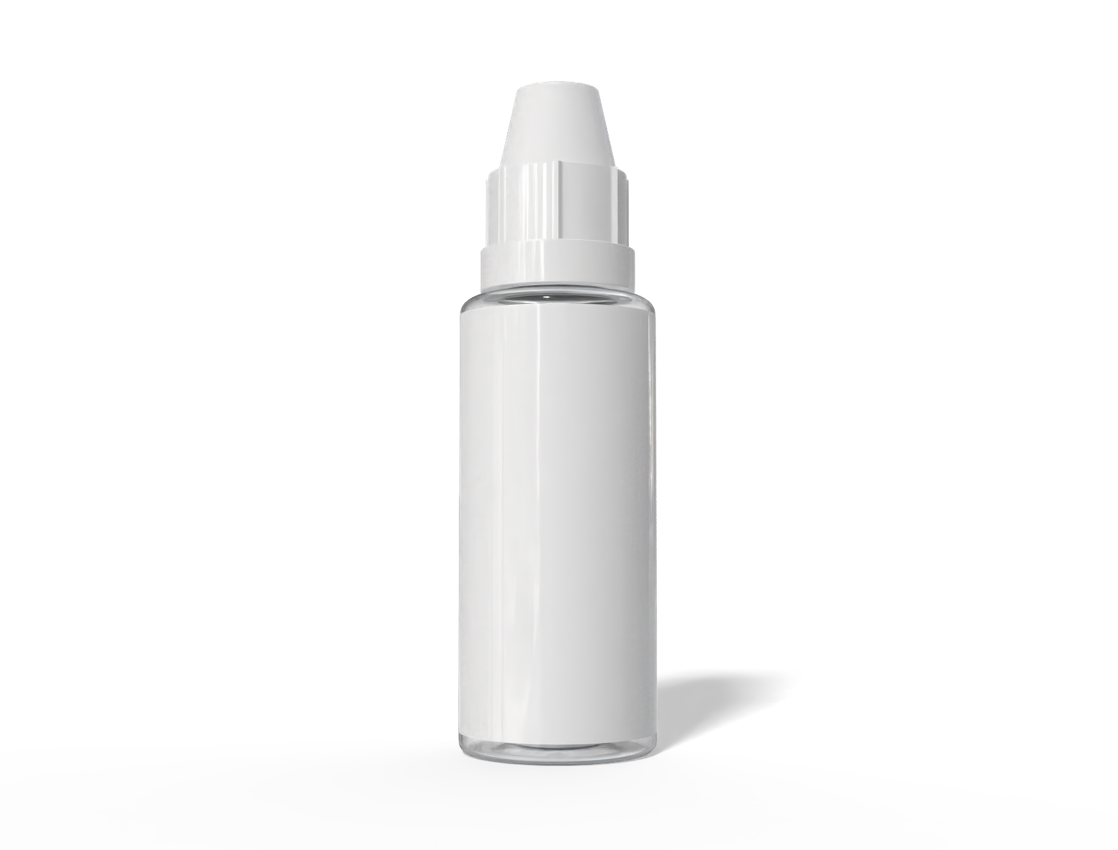 20 ml dropper bottle — Clear glossy plastic