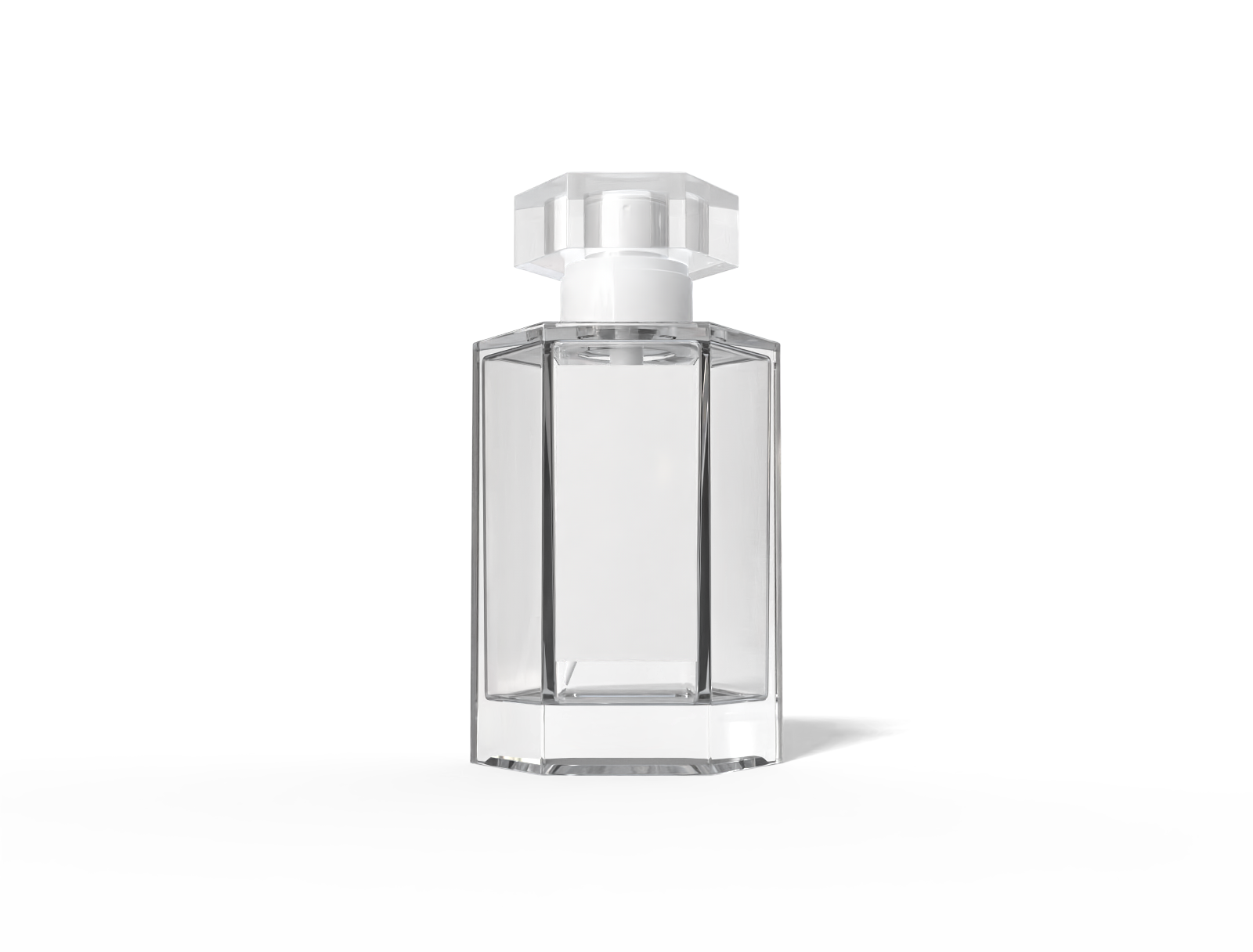 Black perfume bottle — Glossy glass