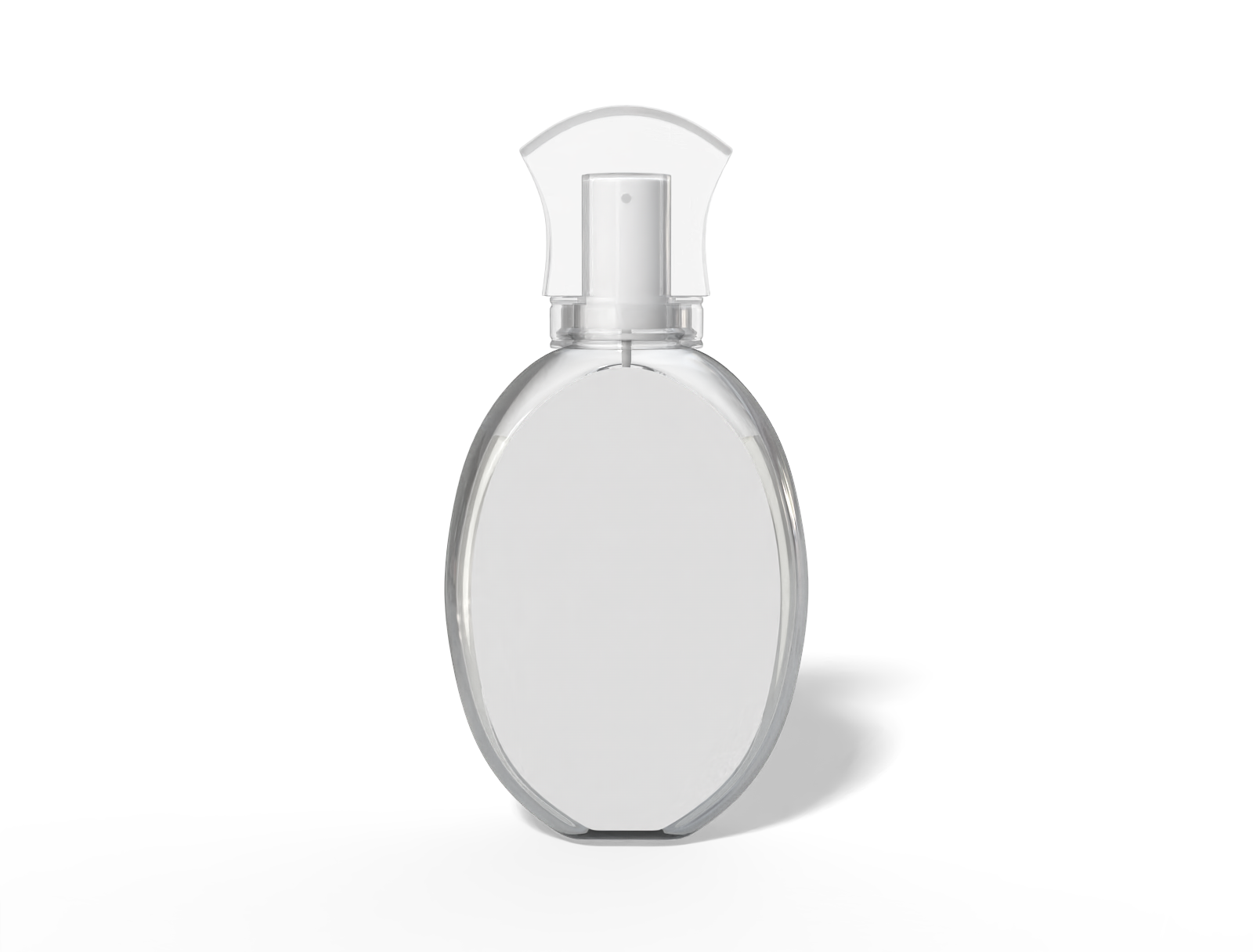Round perfume bottle — Glossy glass
