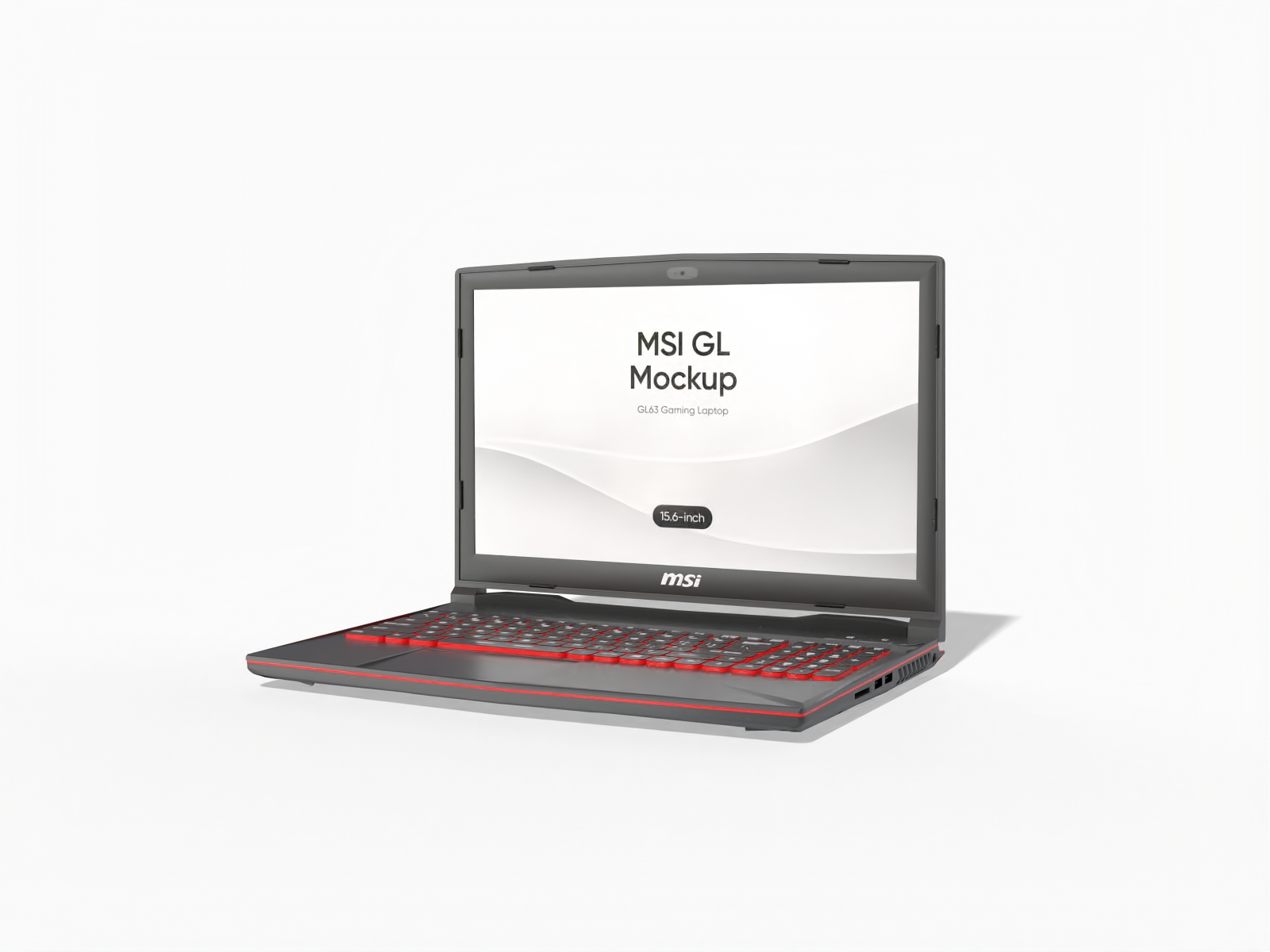 15.6inch MSI GL — Matte plastic