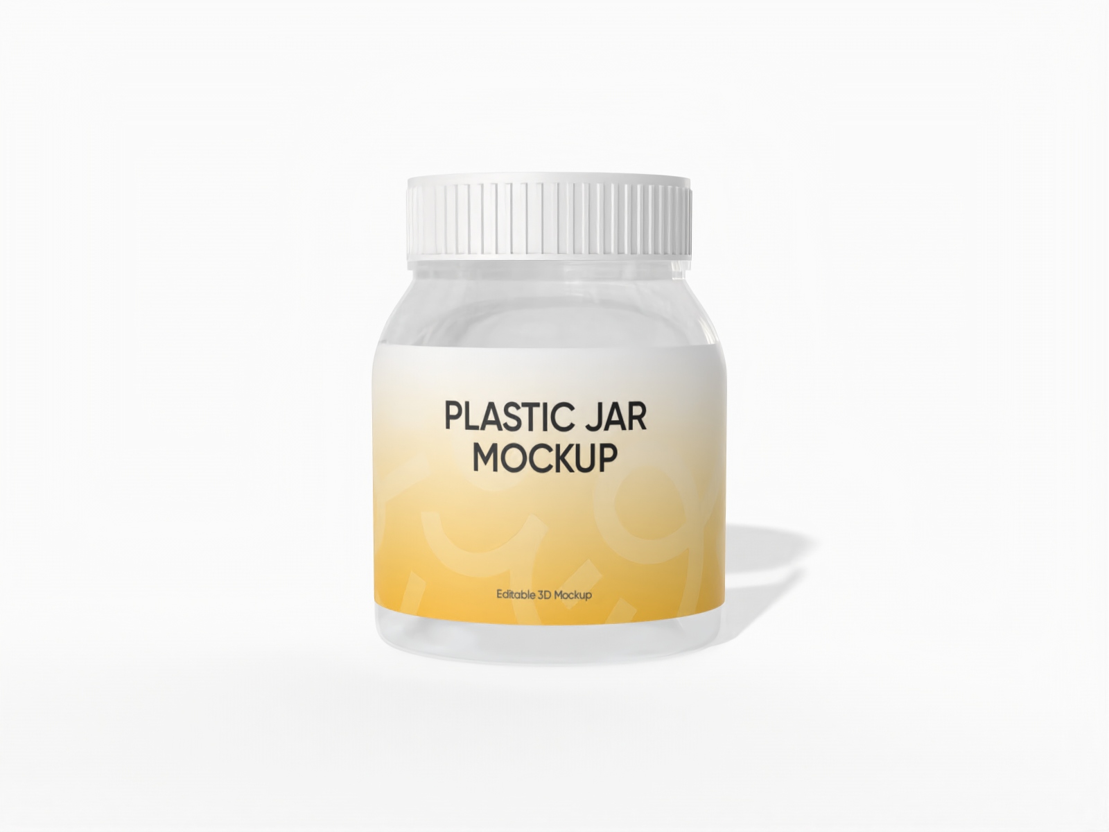 Food plastic jar — Glossy plastic