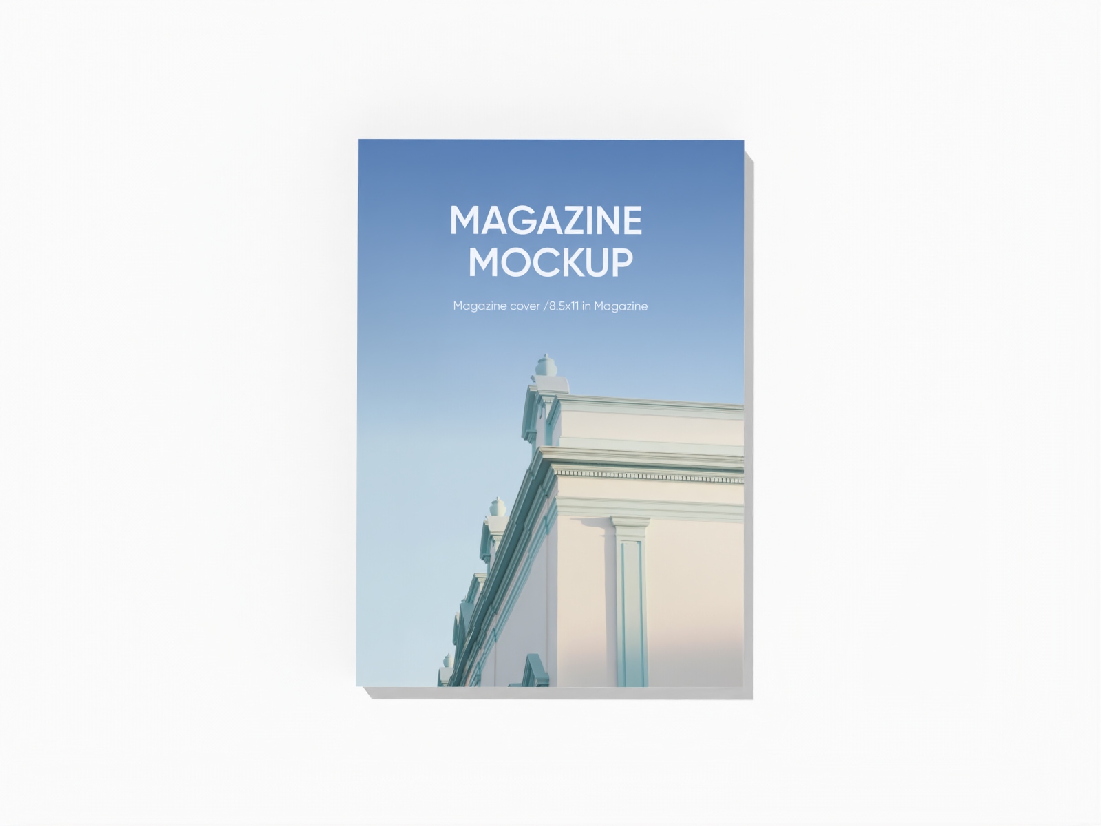 Magazine cover — White paperboard