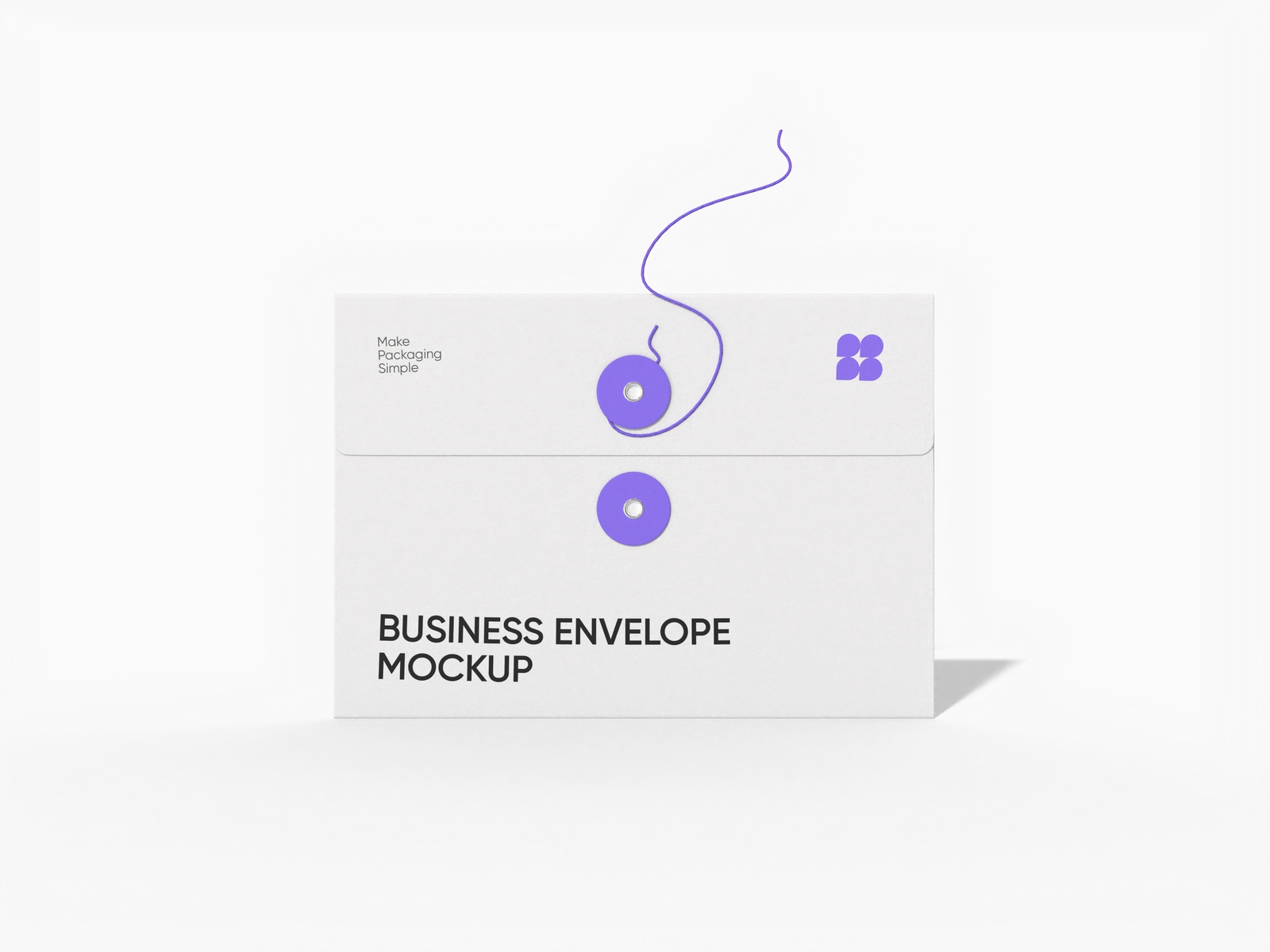 Business envelope — White paperboard