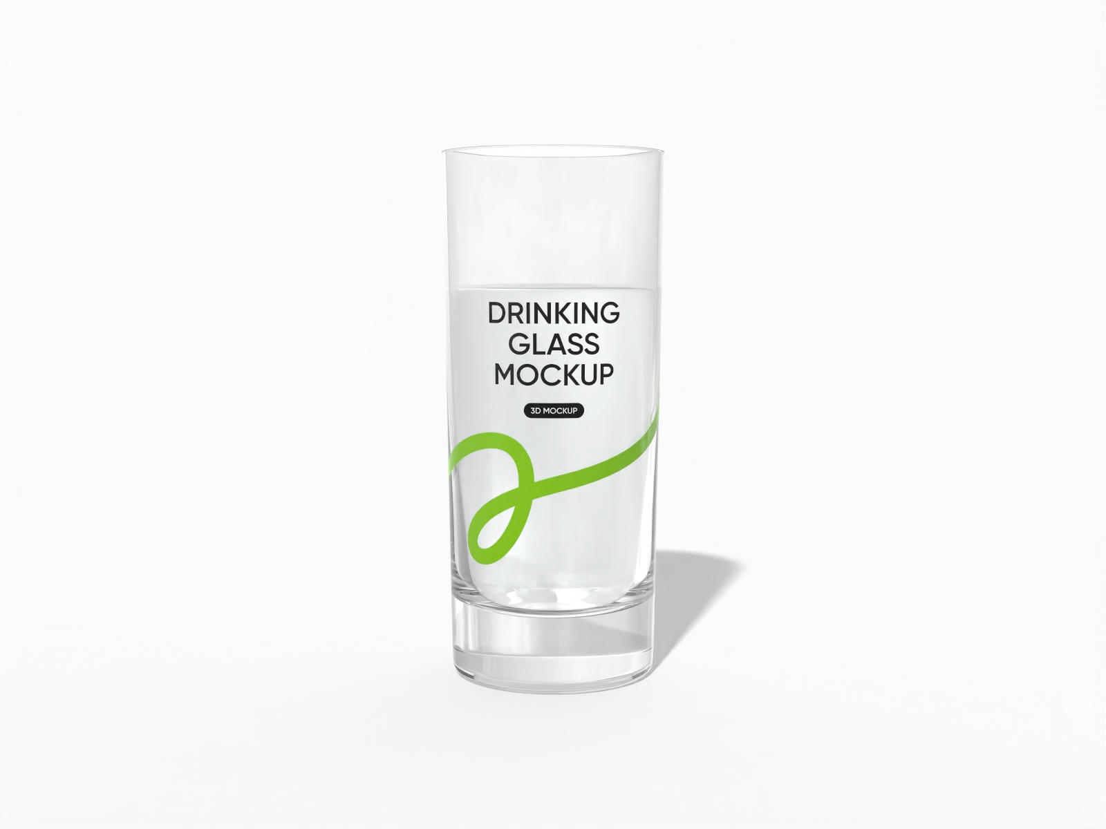 Water glasses — Glossy glass