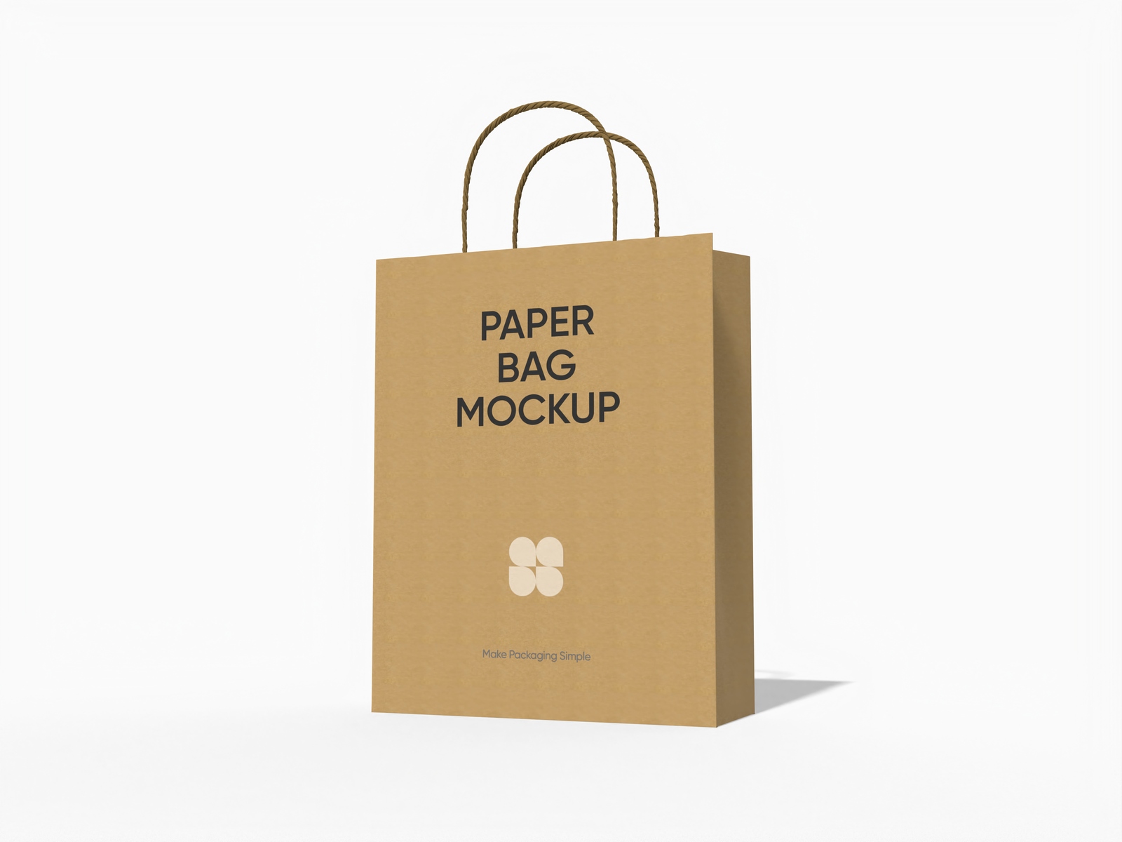 Maqueta de bolsa de papel — Kraft paper