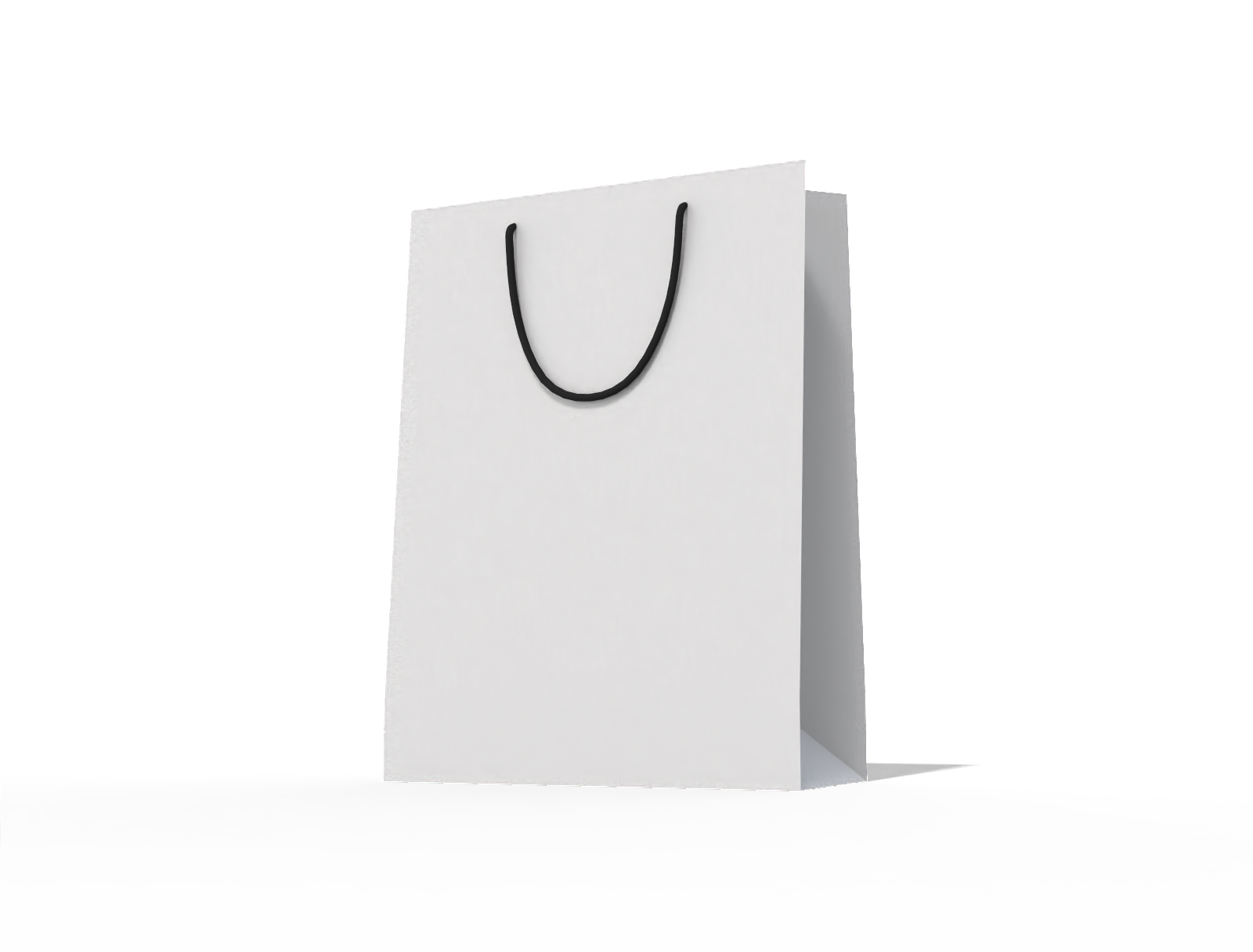 Shopping bag — White paperboard