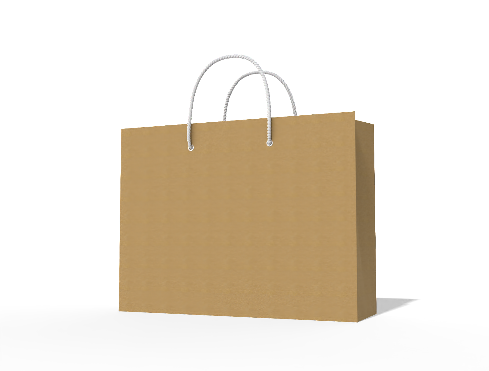 Paper shopping tote bag — Kraft paper
