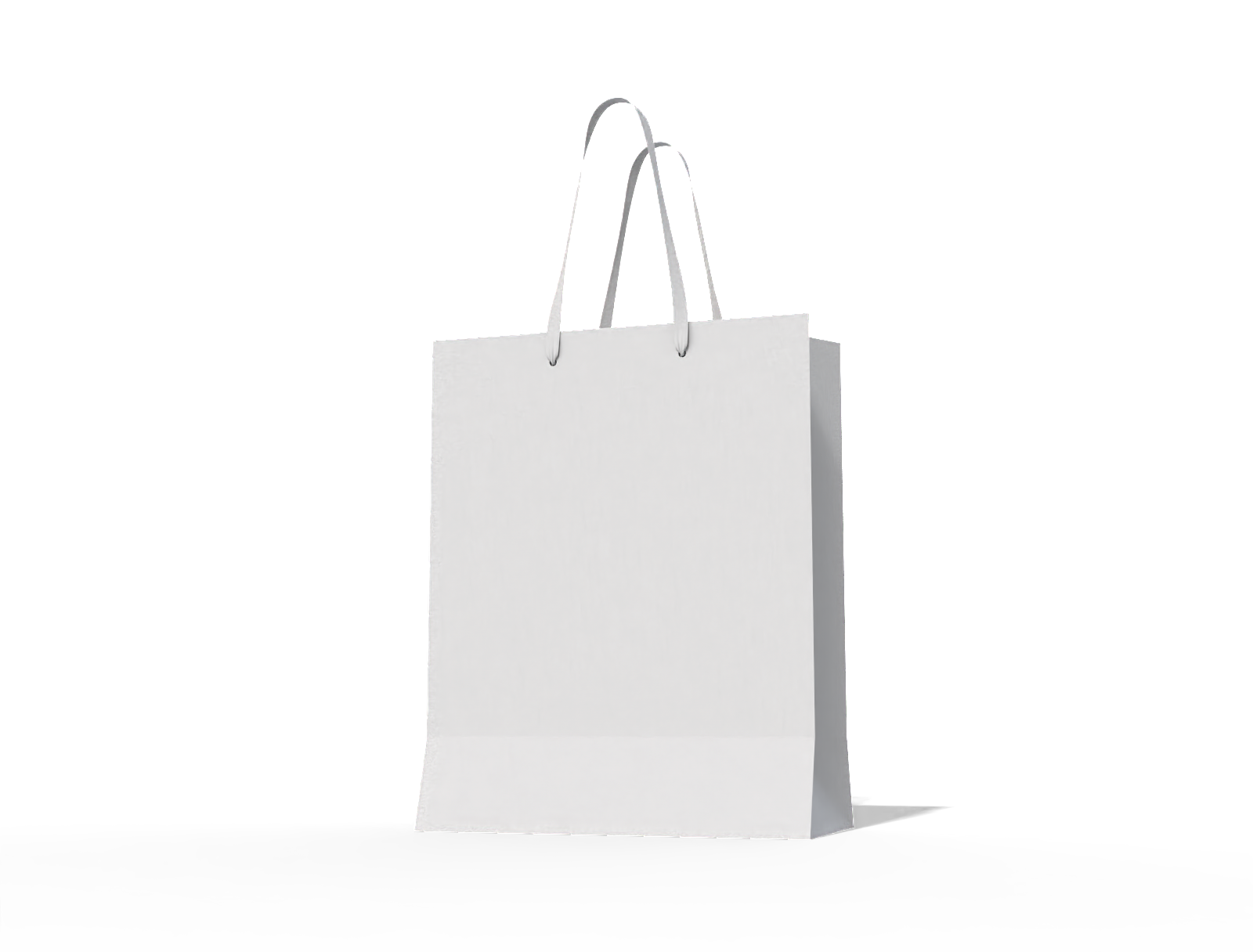 Small shopping bag — White paperboard
