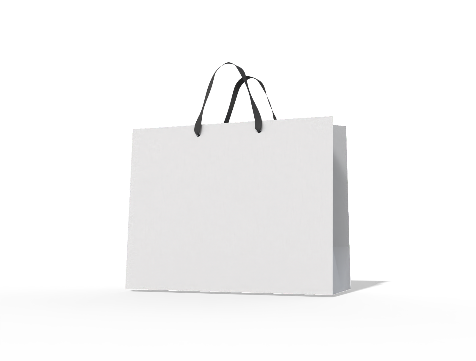 Small luxury shopping bag — White paperboard