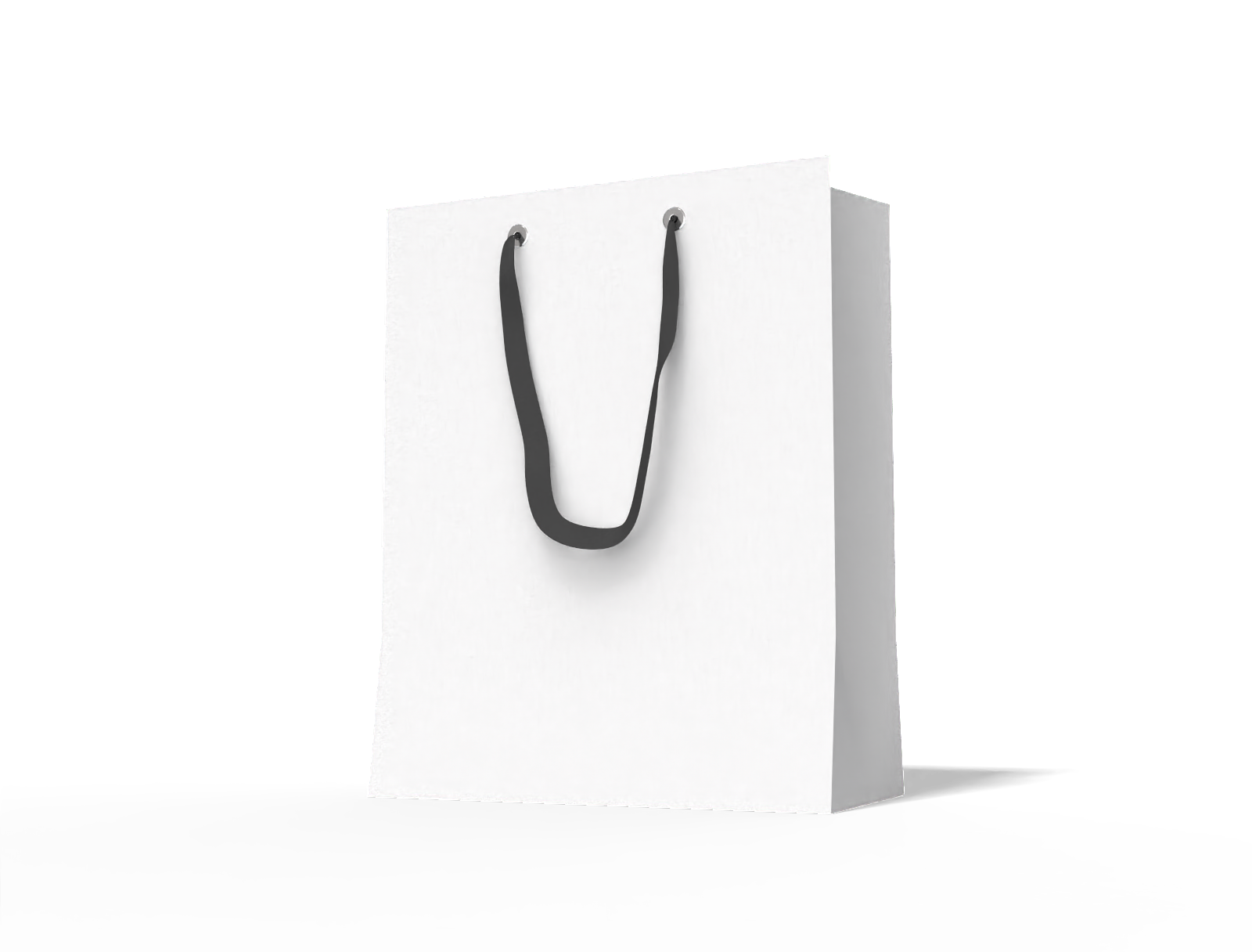 Small luxury shopping bag — White paperboard