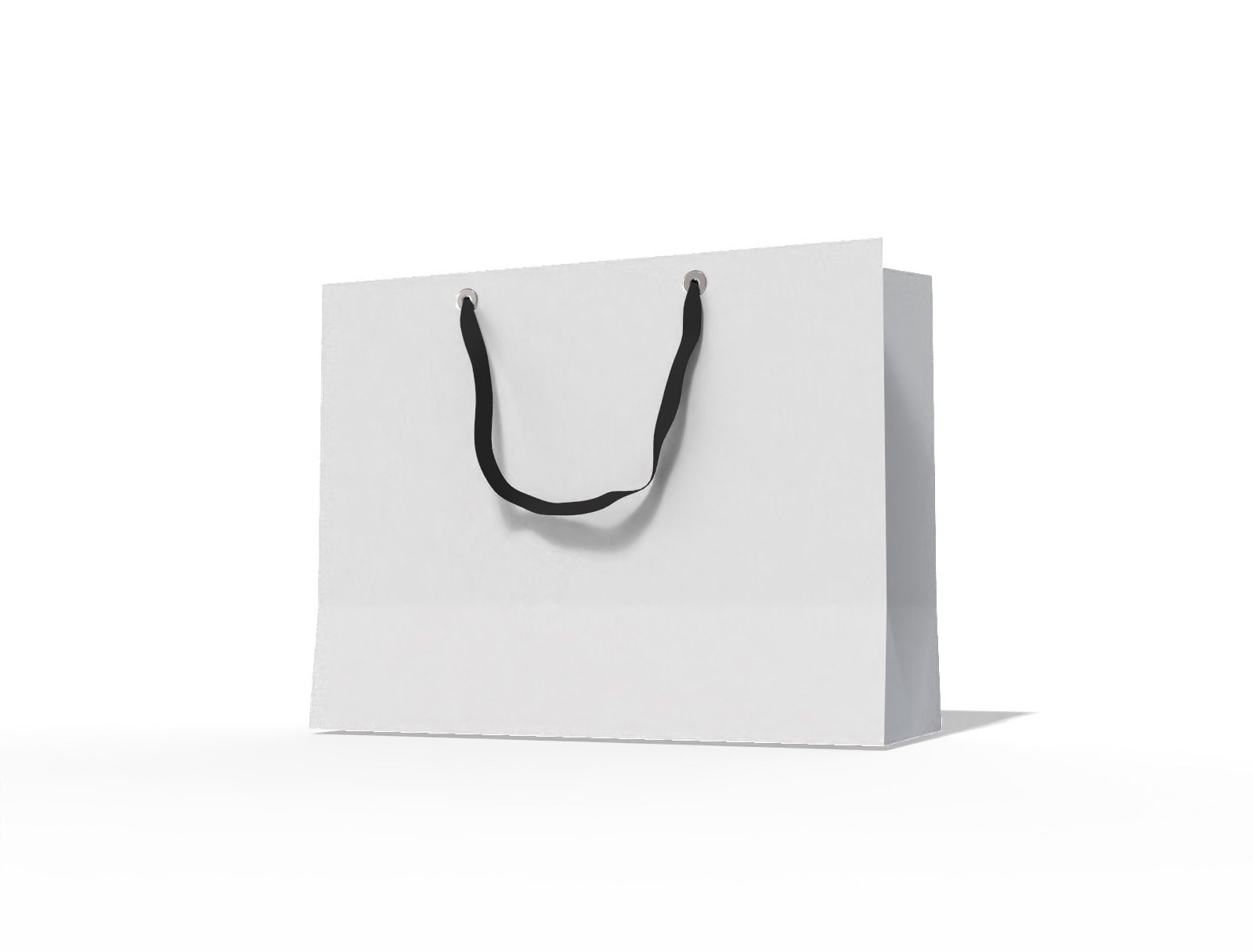 Luxury shopping bag — White paperboard