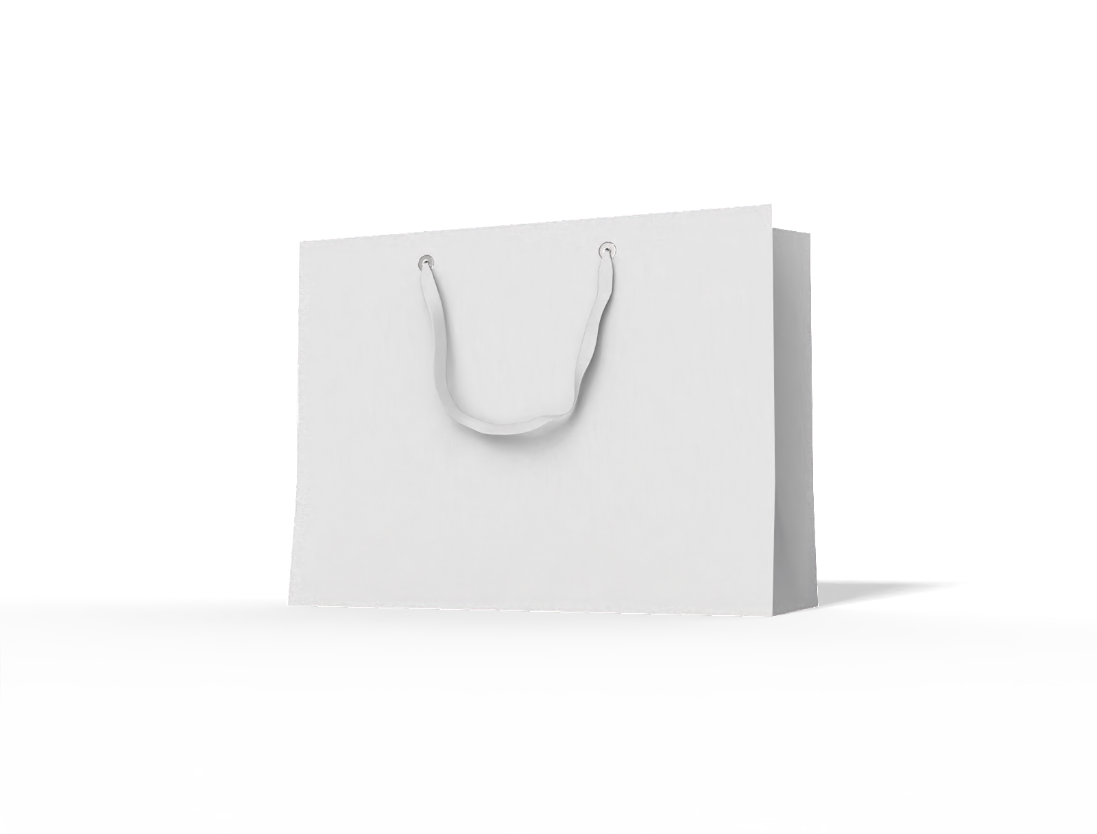 Shopping bag — White paperboard
