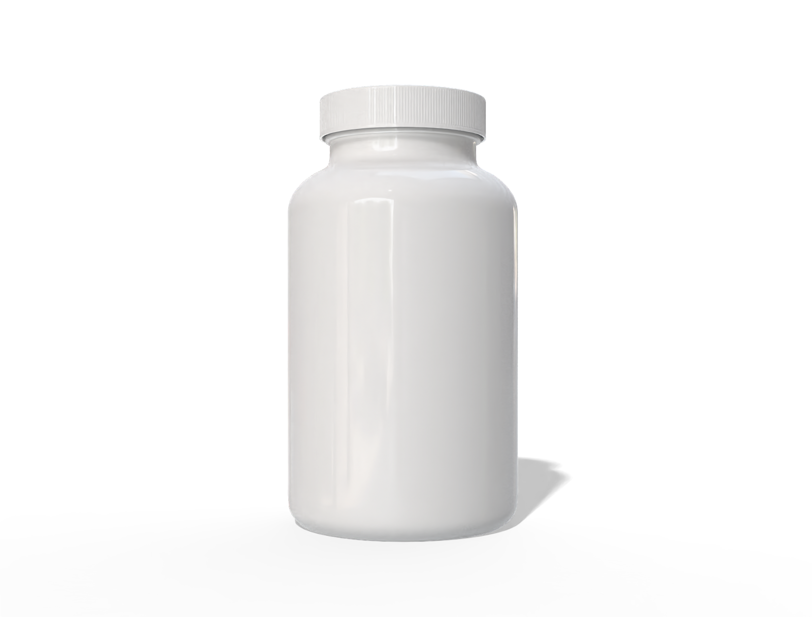 250 ml plastic supplement bottle — Glossy plastic