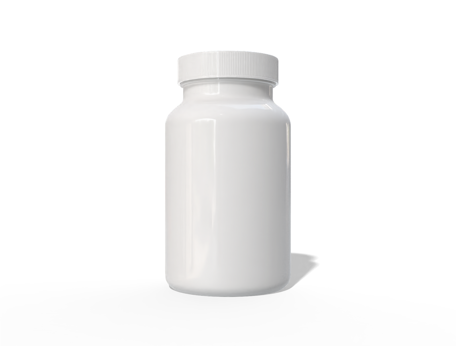 Supplement bottle — Glossy plastic