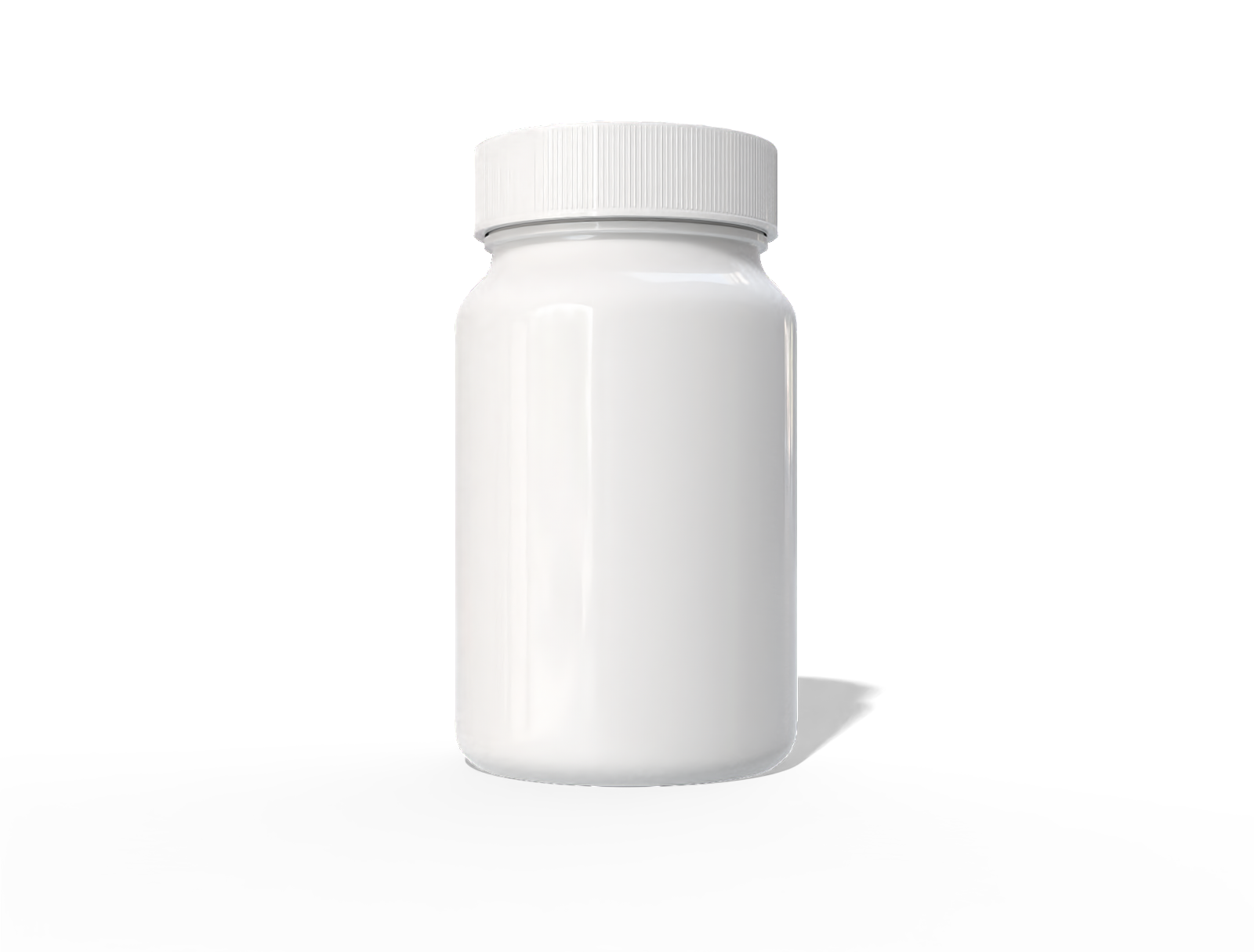 Vitamin plastic bottle dieline — Glossy plastic