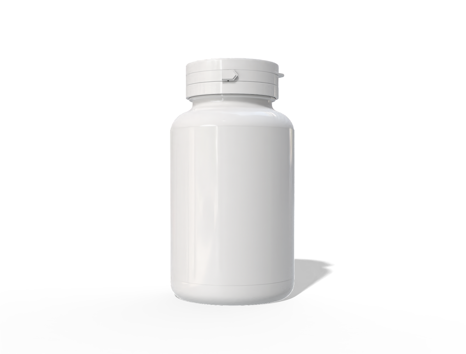 8 × 5 plastic protein bottle — Glossy plastic