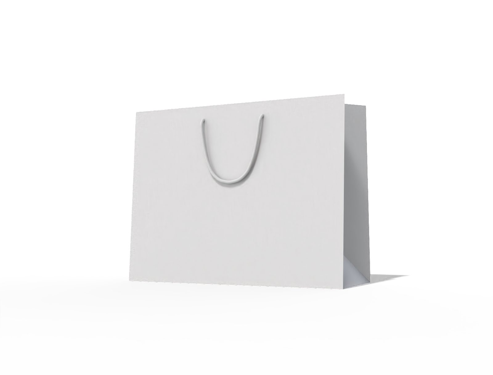 Shopping bag — White paperboard