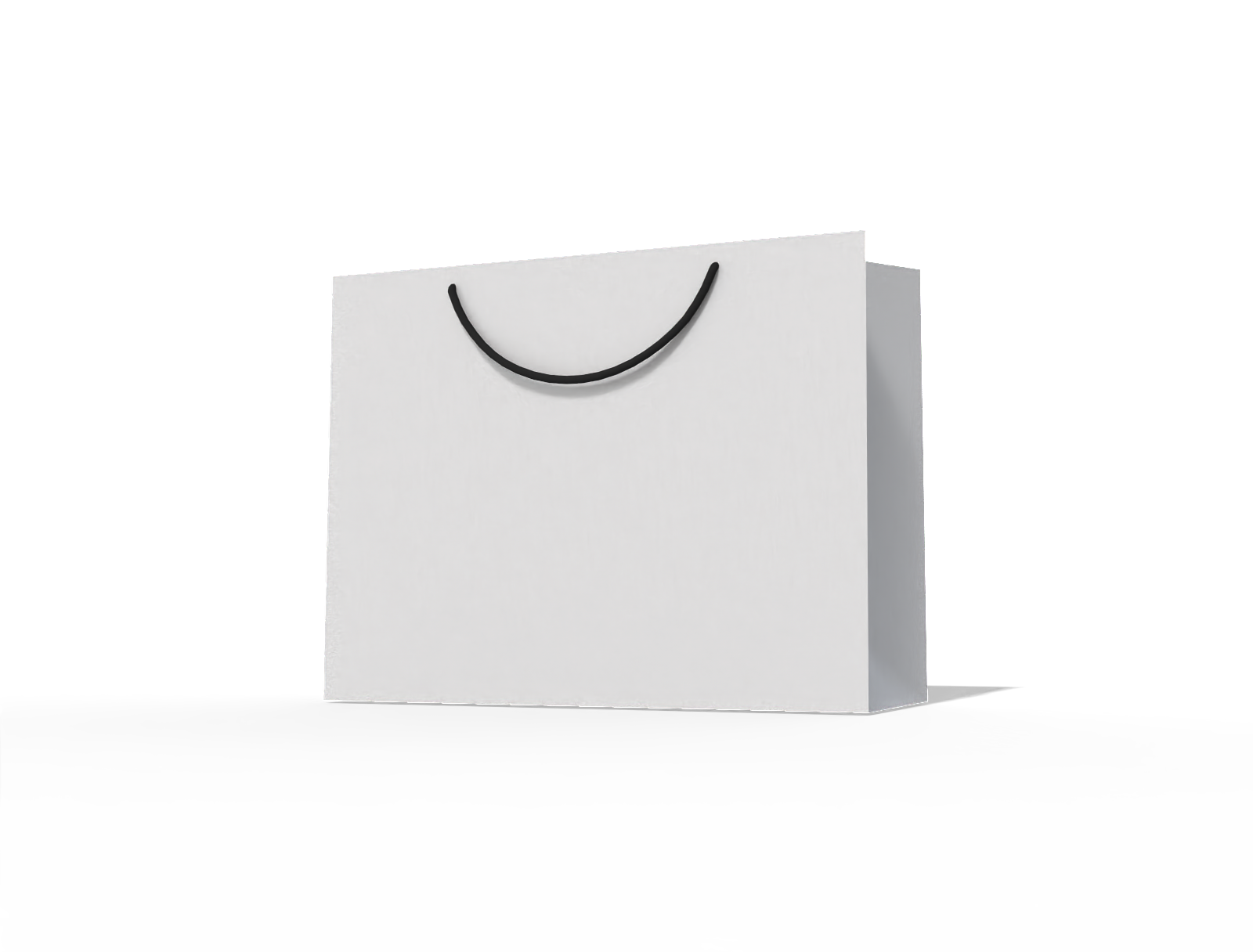 Luxury shopping bag — White paperboard