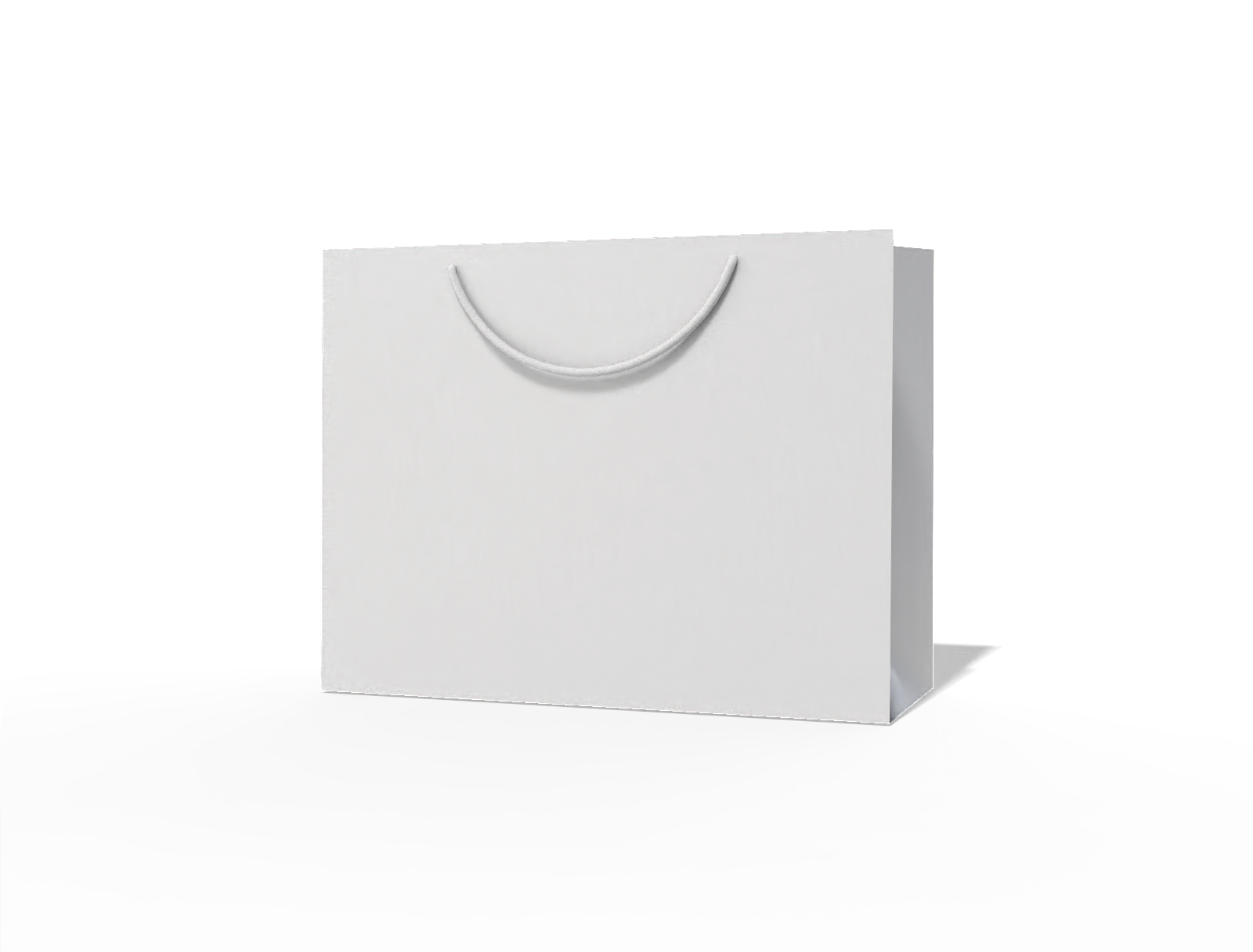 Small paper shopping bag — White paperboard