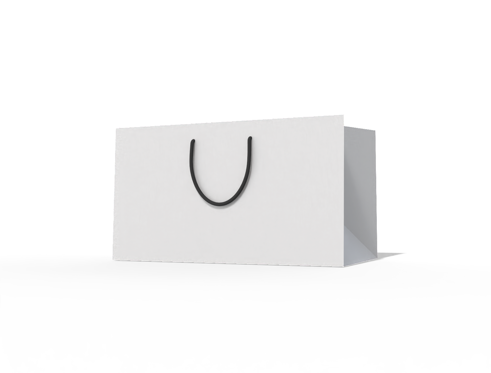Shopping bag — White paperboard