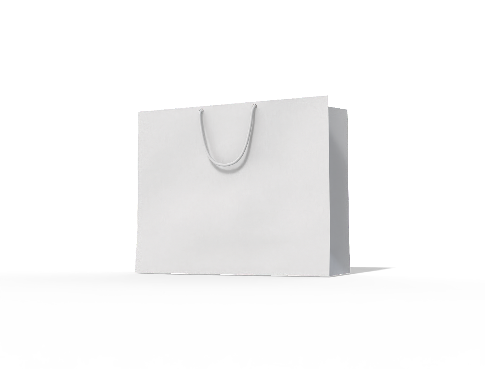 Shopping bag — White paperboard