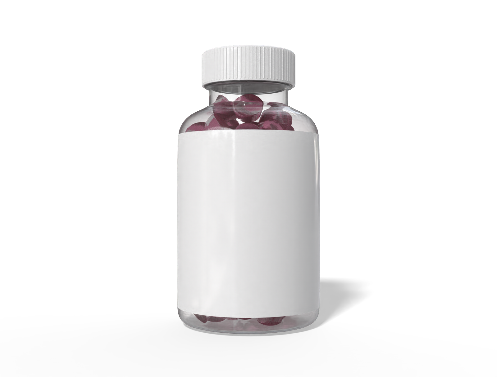 Clear plastic bottle — Glossy plastic