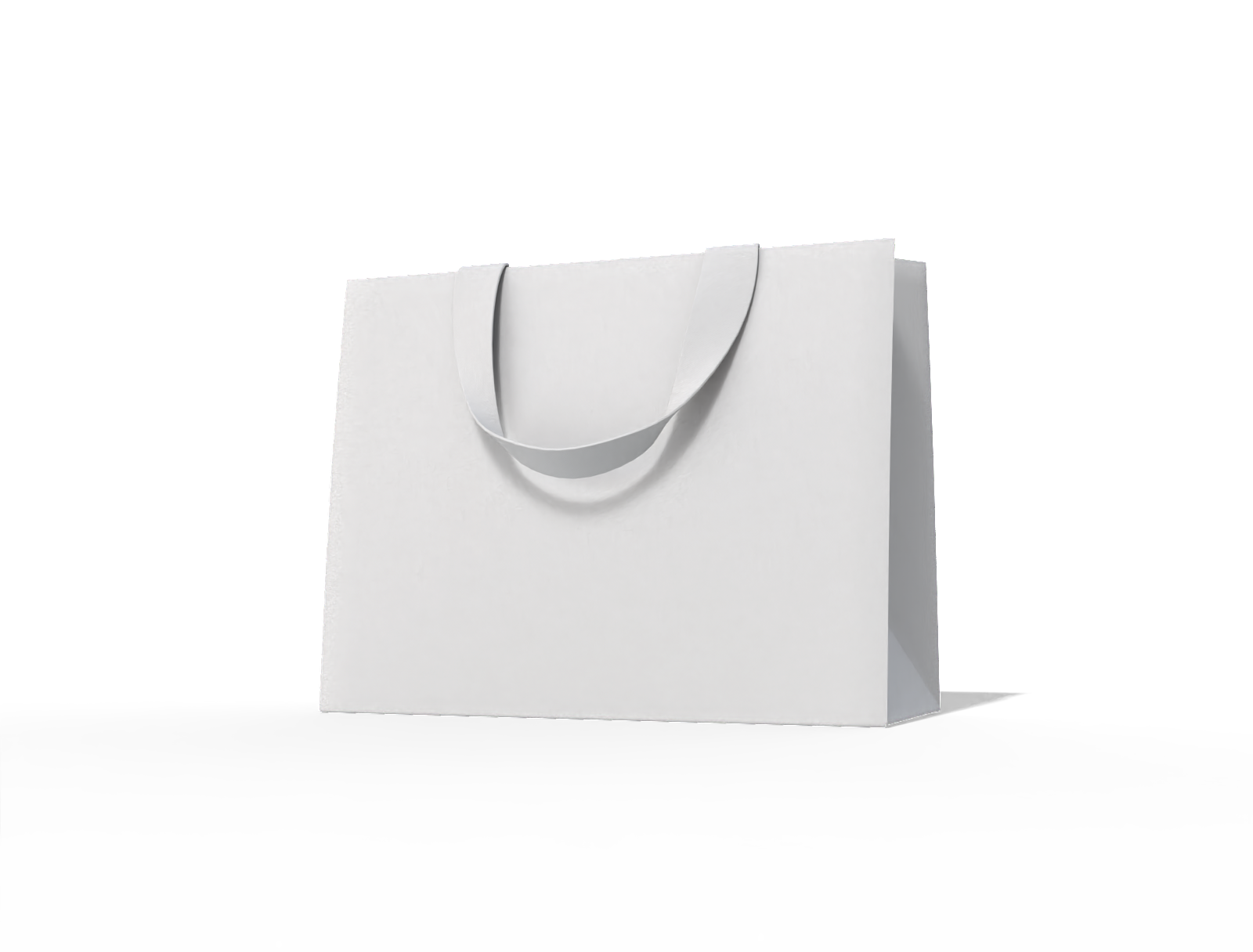 Shopping bag — White paperboard