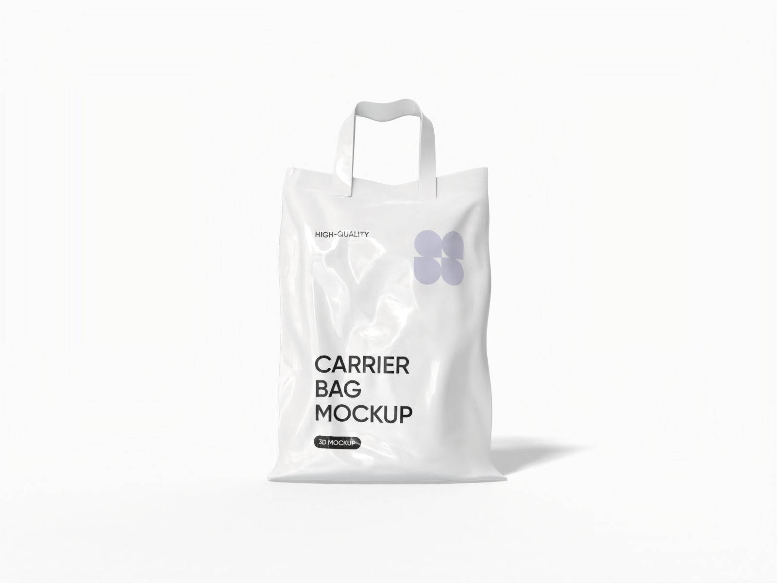 Plastic shopping bag — Glossy plastic
